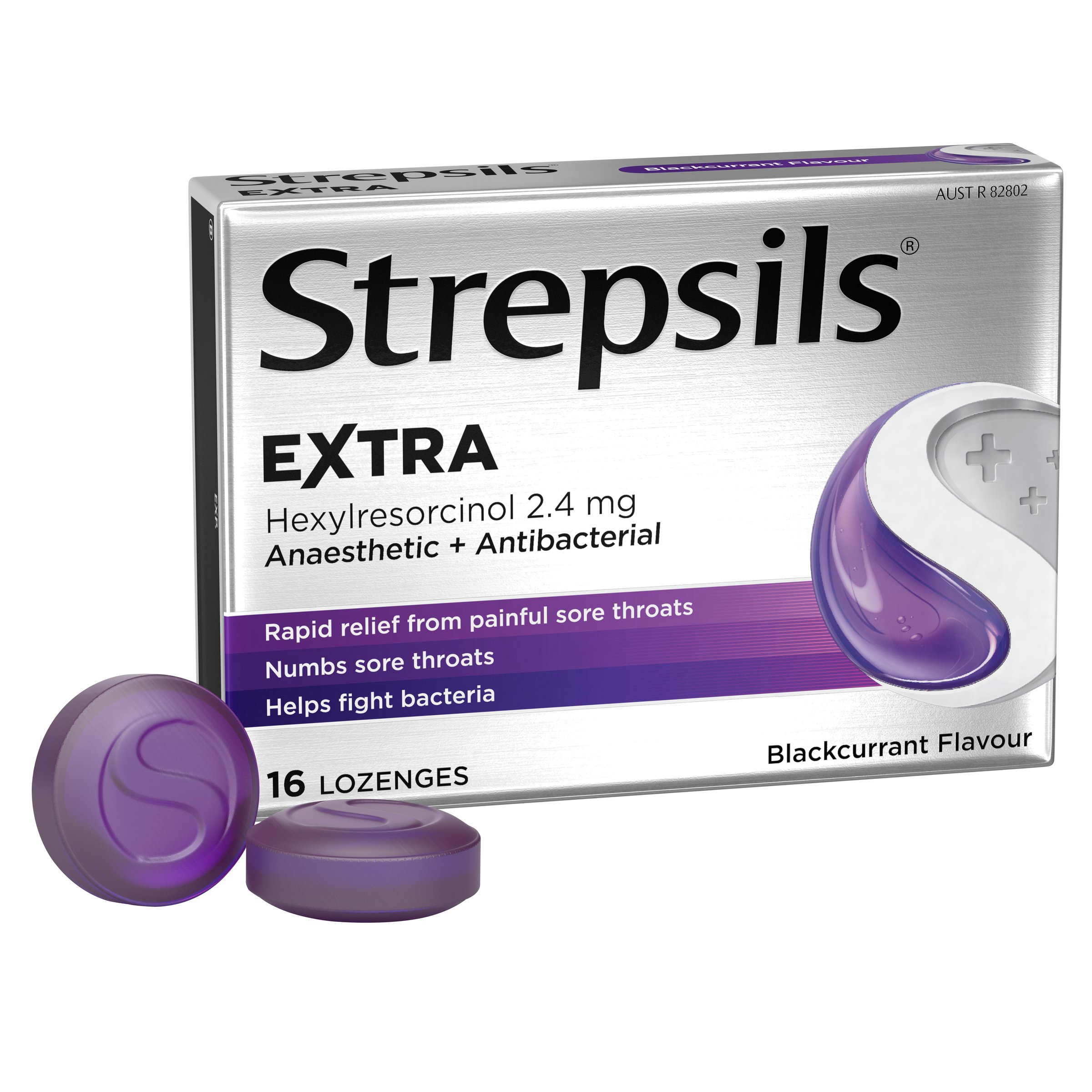 Strepsils Extra Blackcurrant Throat 16 lozenges - Image 11