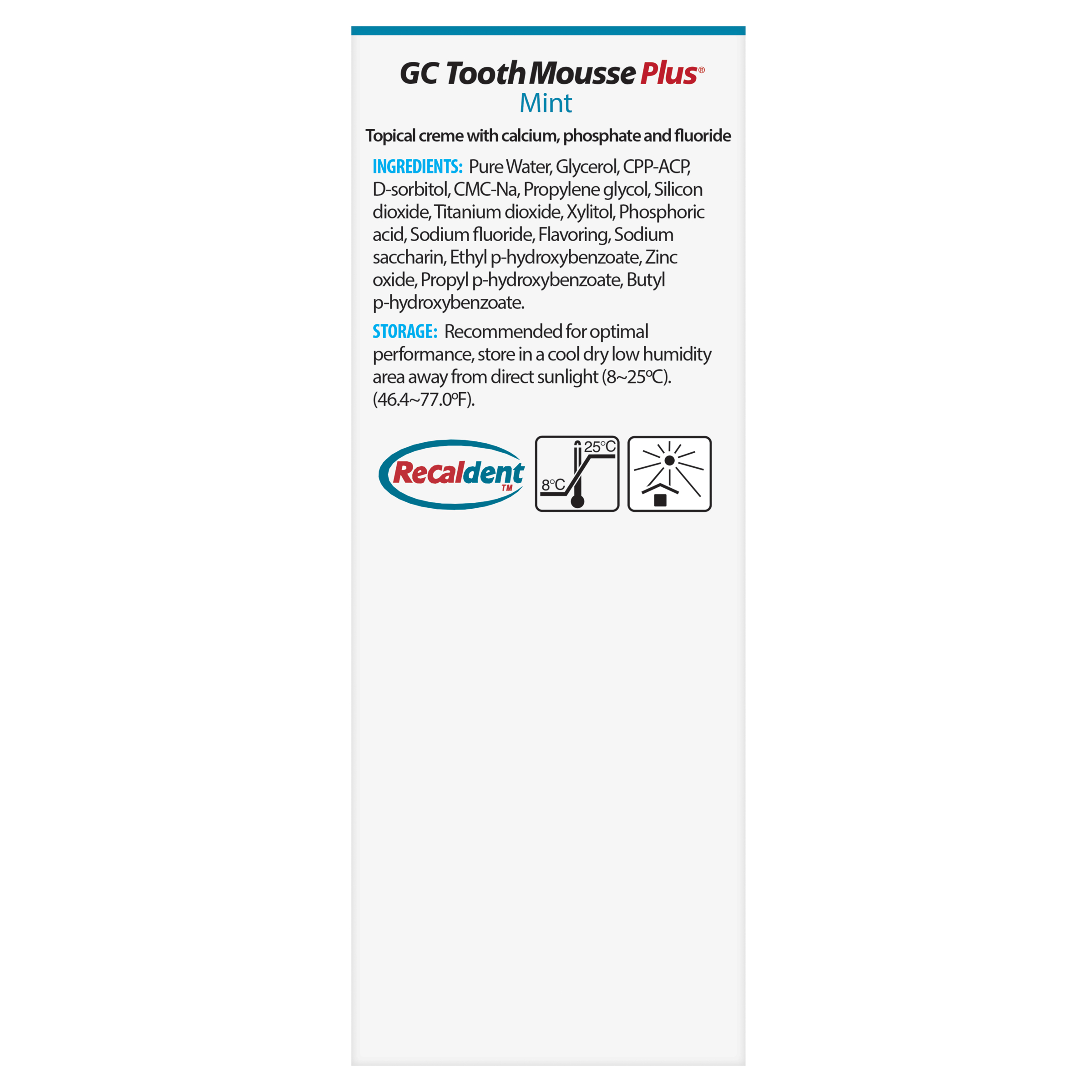 GC Tooth Mousse Plus Mint 40g - Image 2