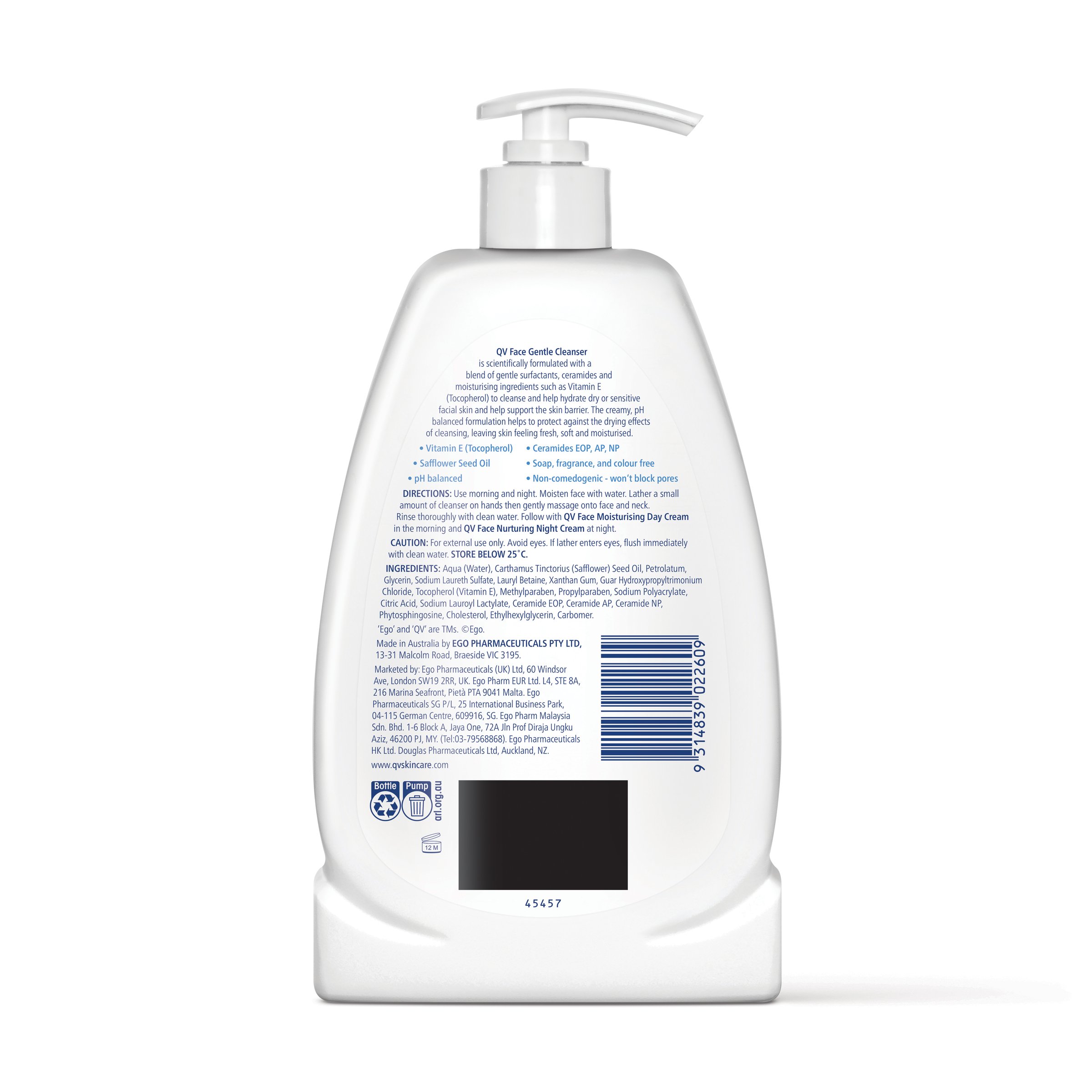 Ego QV Face Gentle Cleanser 450g - Image 2