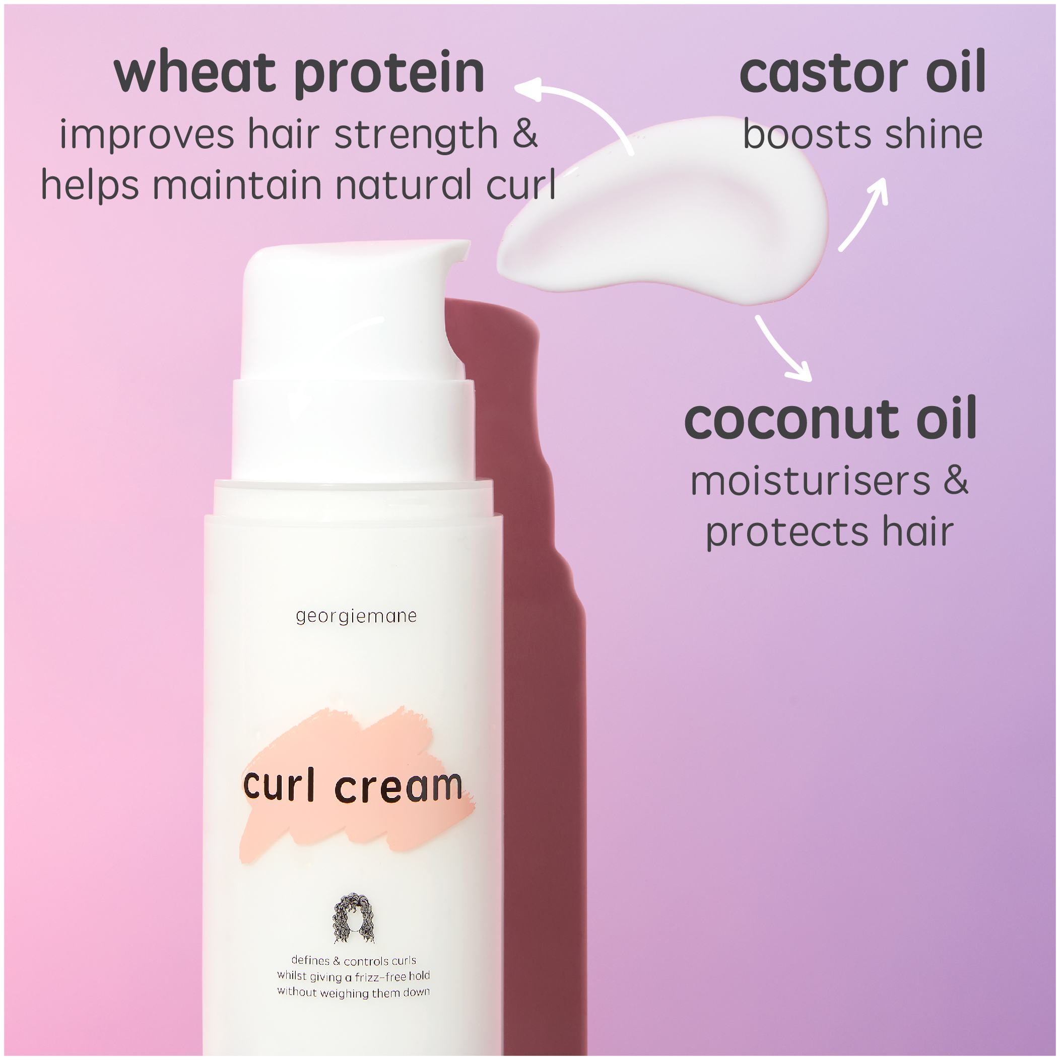 Georgiemane Curl Cream 200ml - Image 3