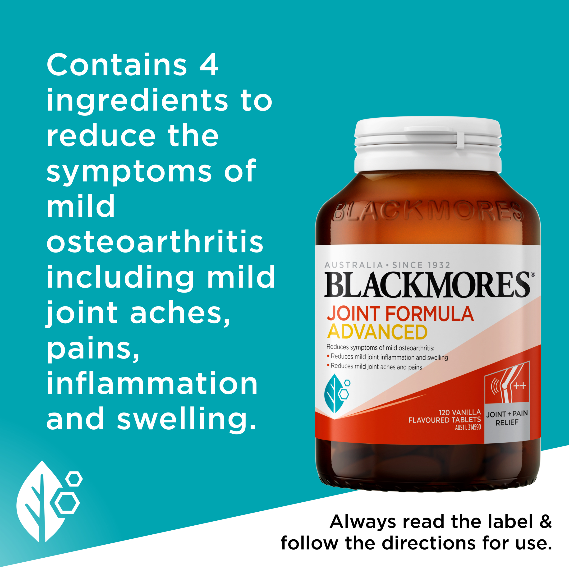 Blackmores Joint Formula Advanced 120 tablets - Image 6