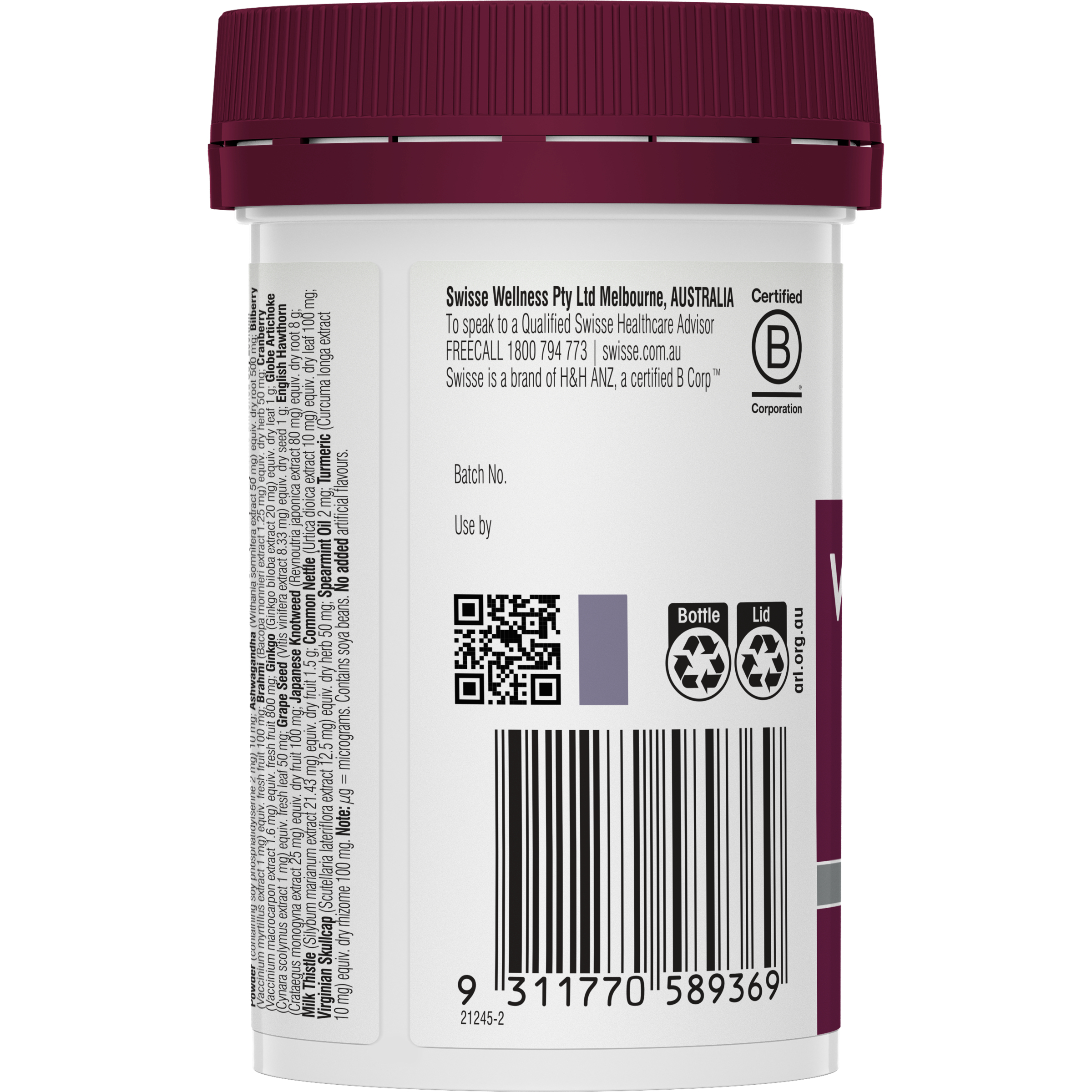 Swisse Ultivite Women's 65 + Multivitamin 60 tablets - Image 3