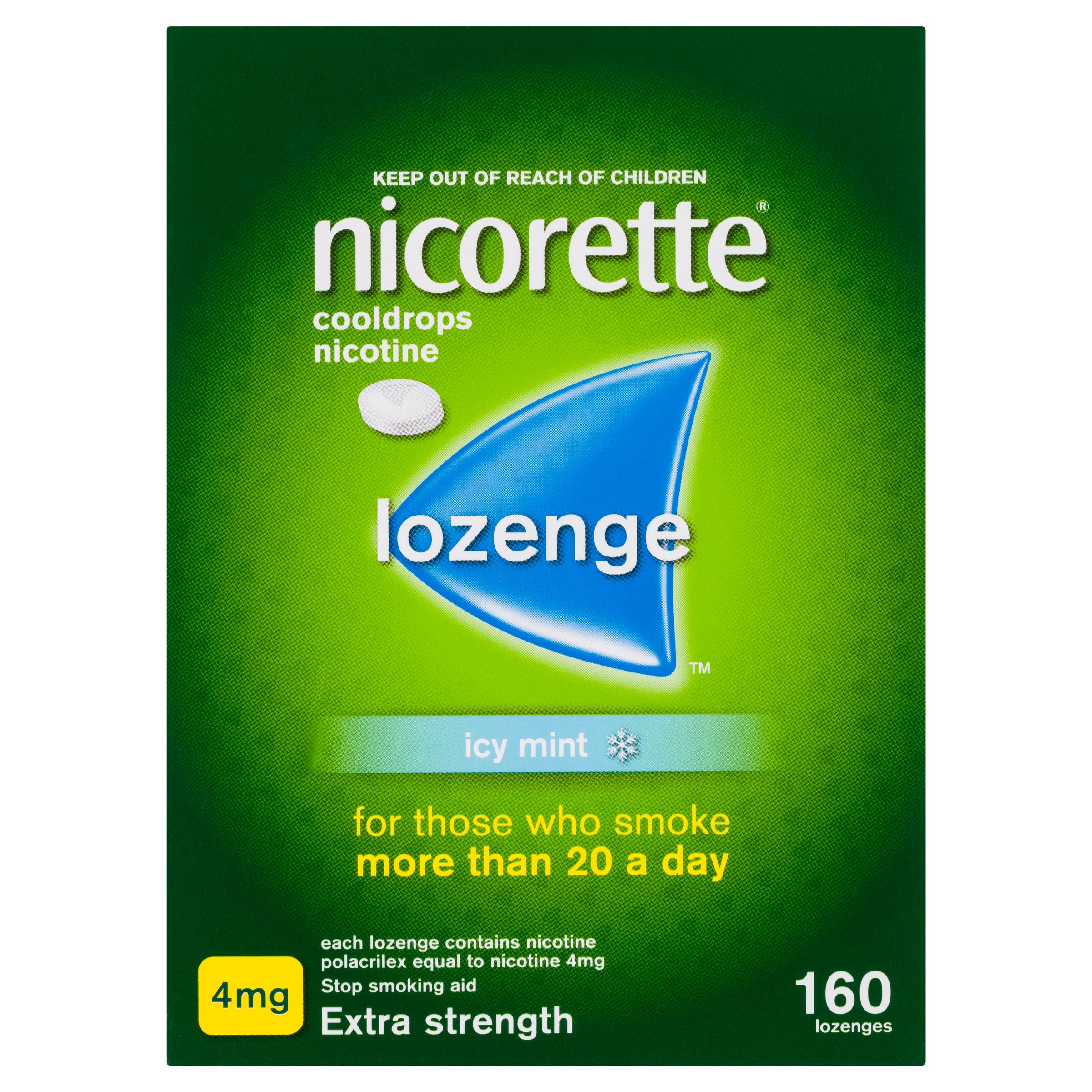 Nicorette Cooldrops 4mg Extra Strength 160 Lozenges - Image 4