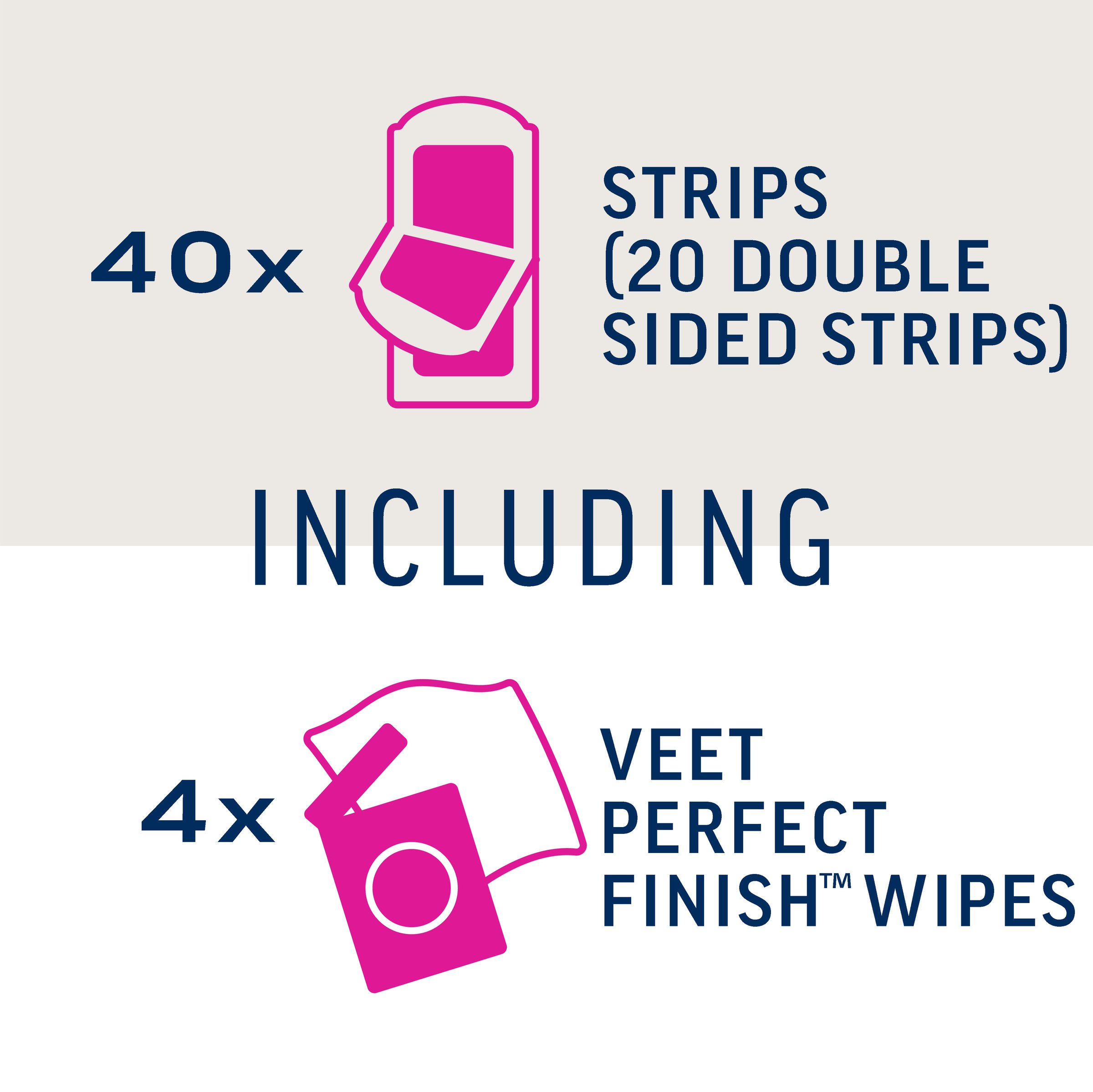Veet Pure Leg Wax Strips 40 pack - Image 5