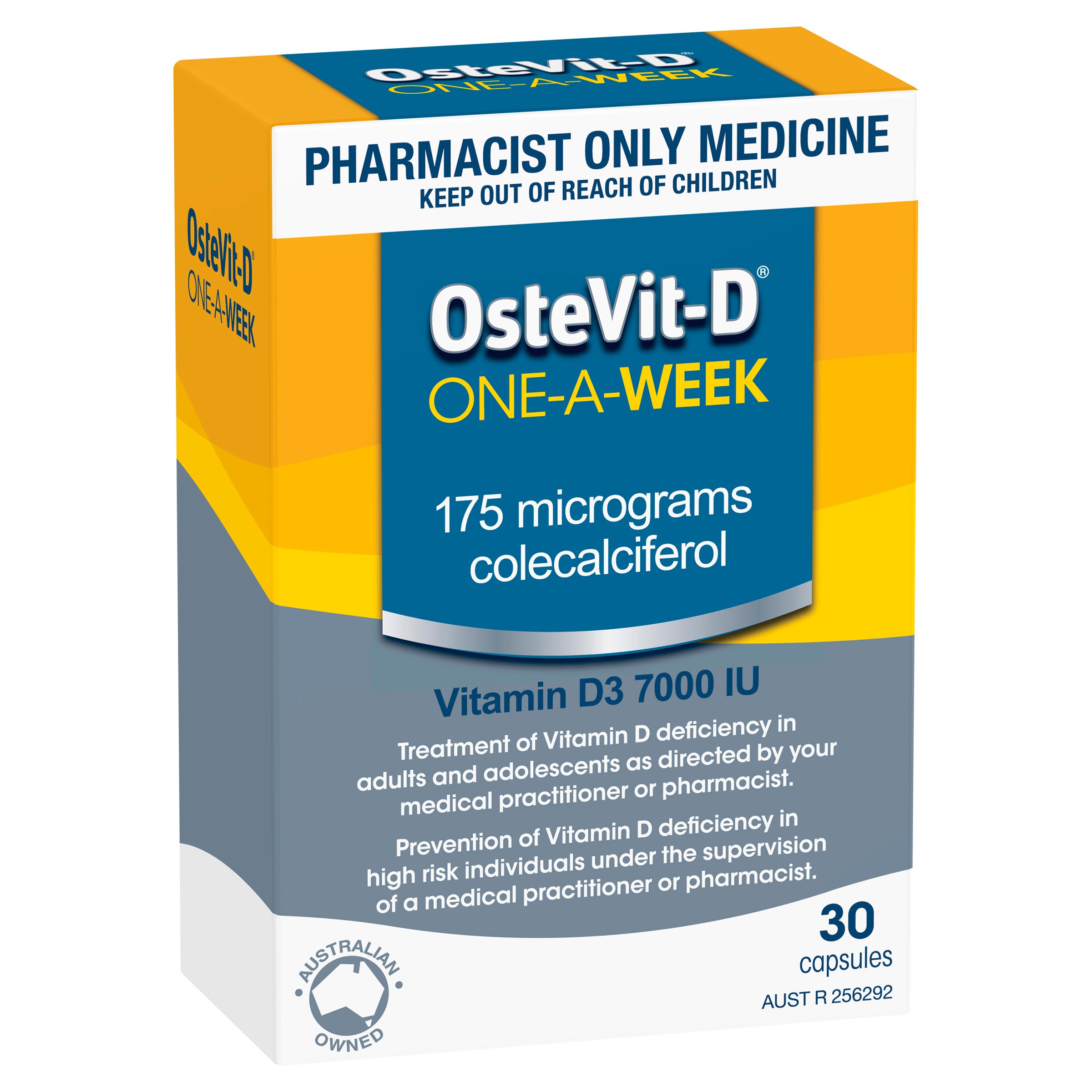 OsteVit-D One-A-Week Vitamin D3 7000IU - 30 capsules - Image 6