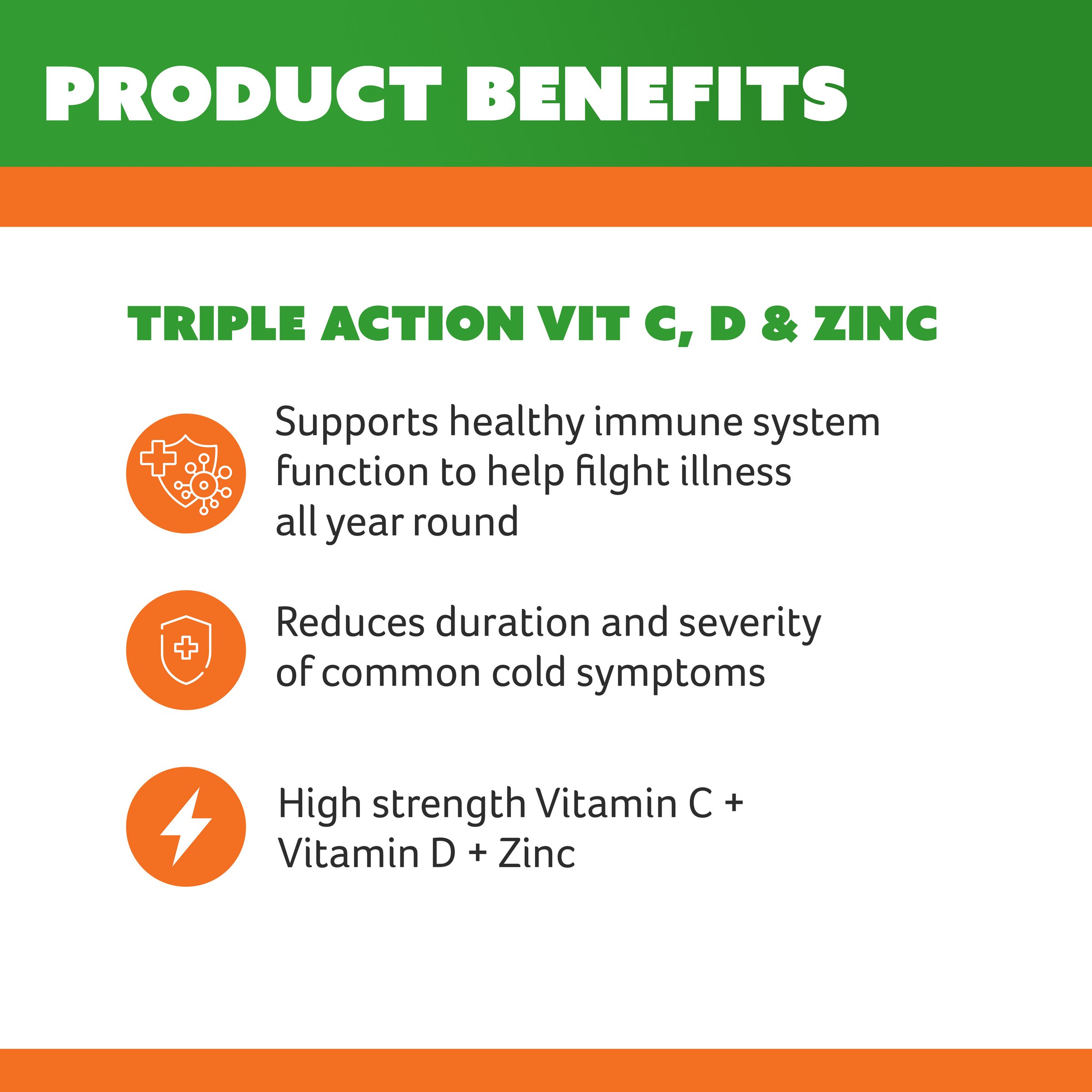 Cenovis Chewable Triple Action Vitamin C, D & Zinc 60 tablets - Image 4