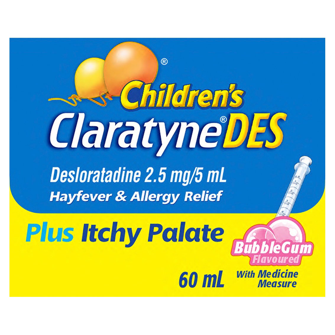 Claratyne Children's Desloratadine Hayfever & Allergy Relief 60ml Syrup - Image 4