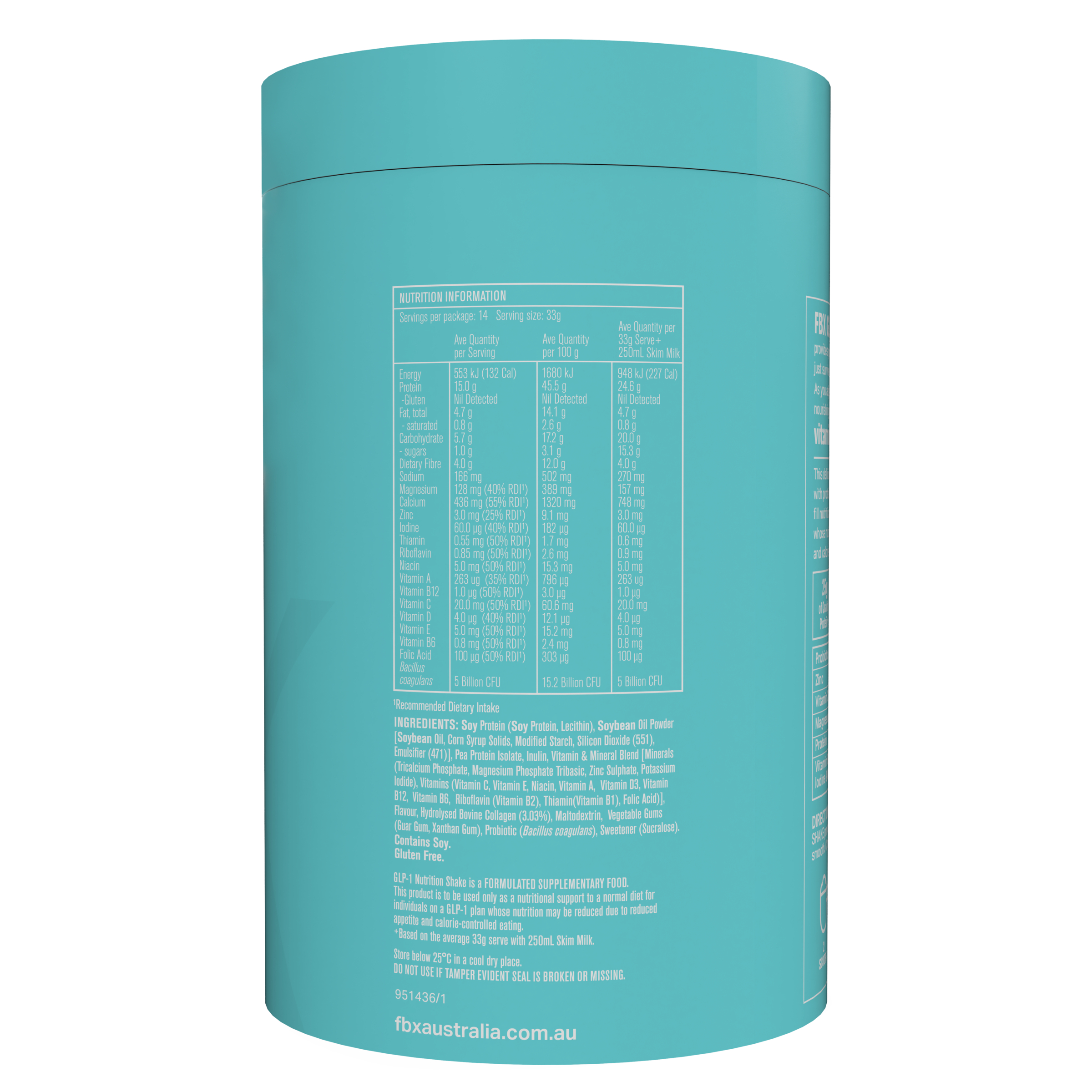 FBX GLP-1 Nutrition Shake 465g - Image 2