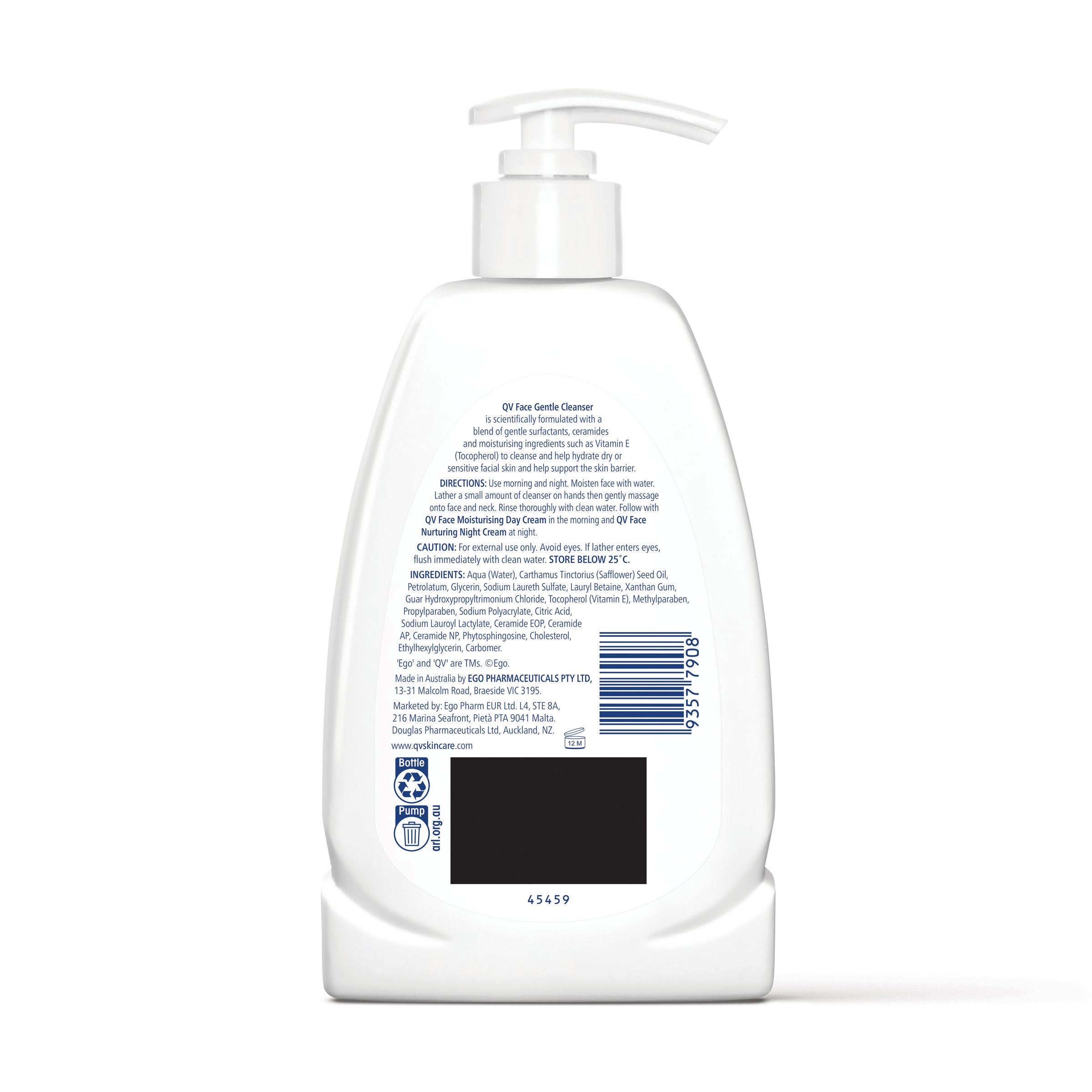 Ego QV  Face Gentle Cleanser 200g - Image 2