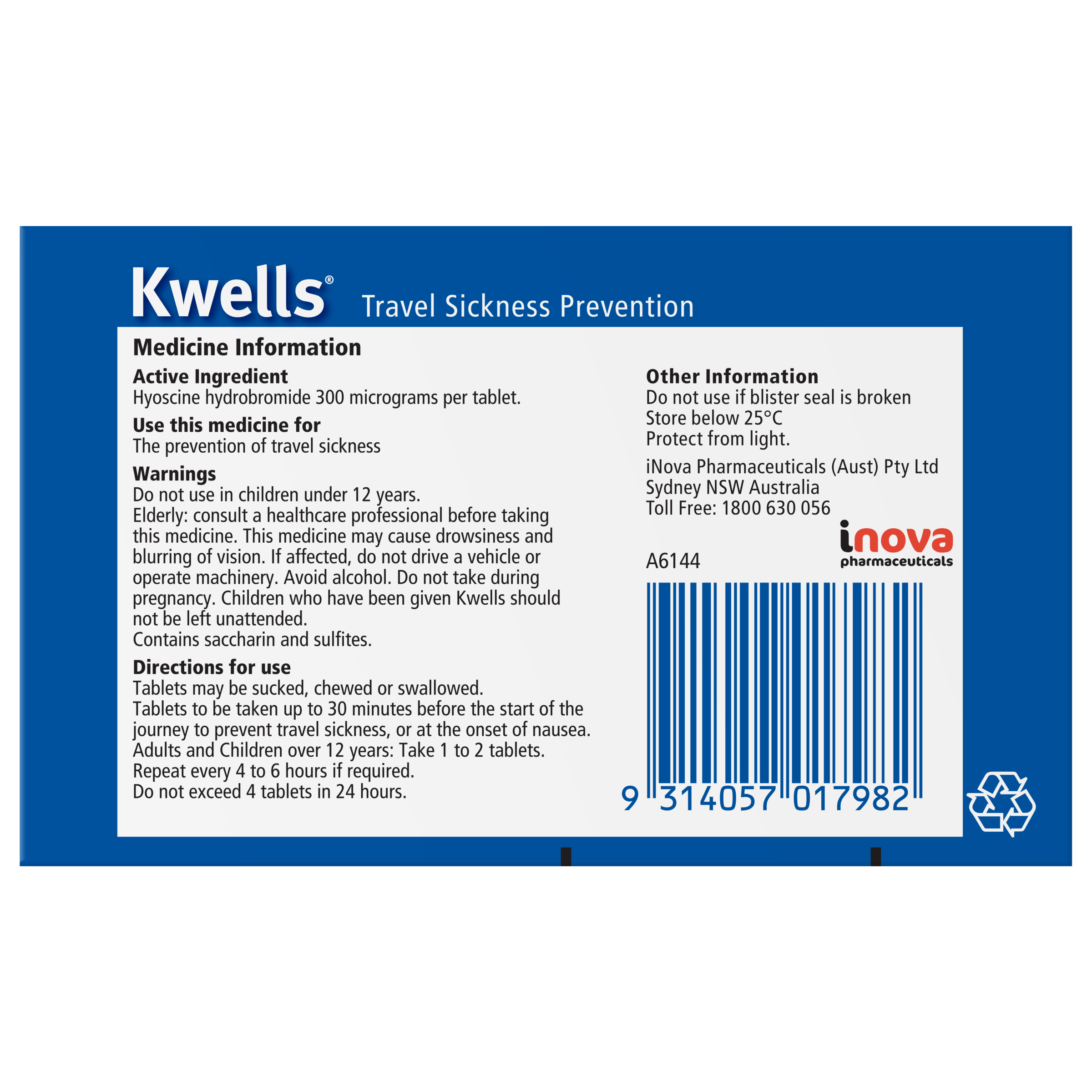 Kwells Adult 12 chewable tablets - Image 2