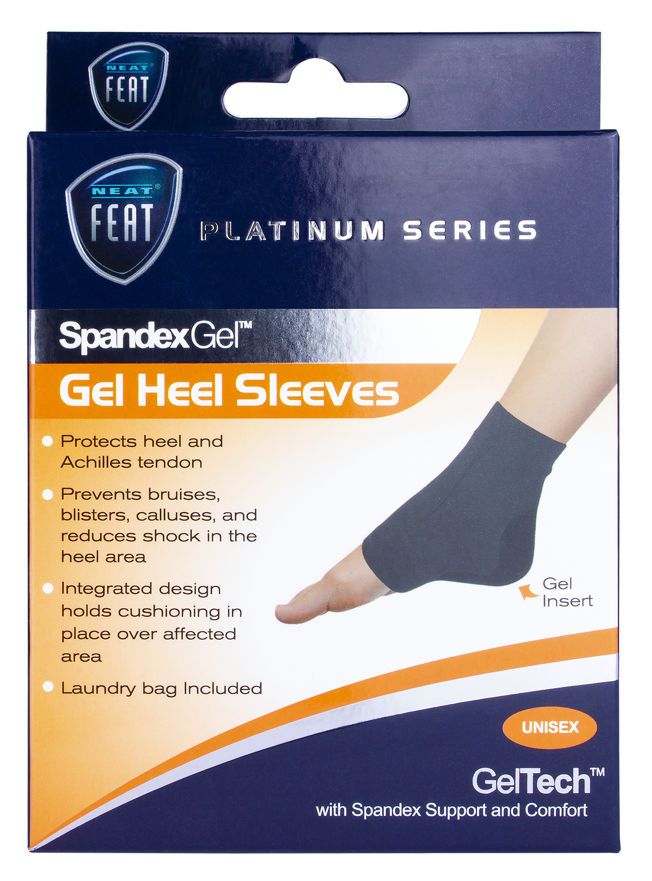 Neat Feat Spandex Heel Sleeve Medium 1 pair - Image 1
