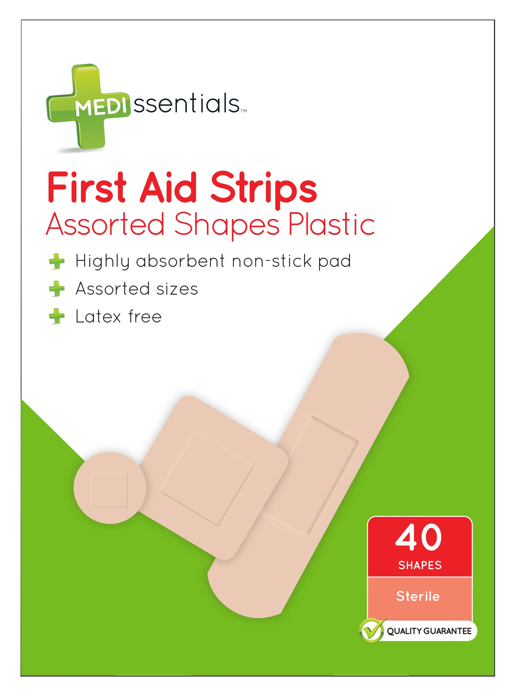 Medissentials Assorted First Aid Strips 40 pack - Image 2