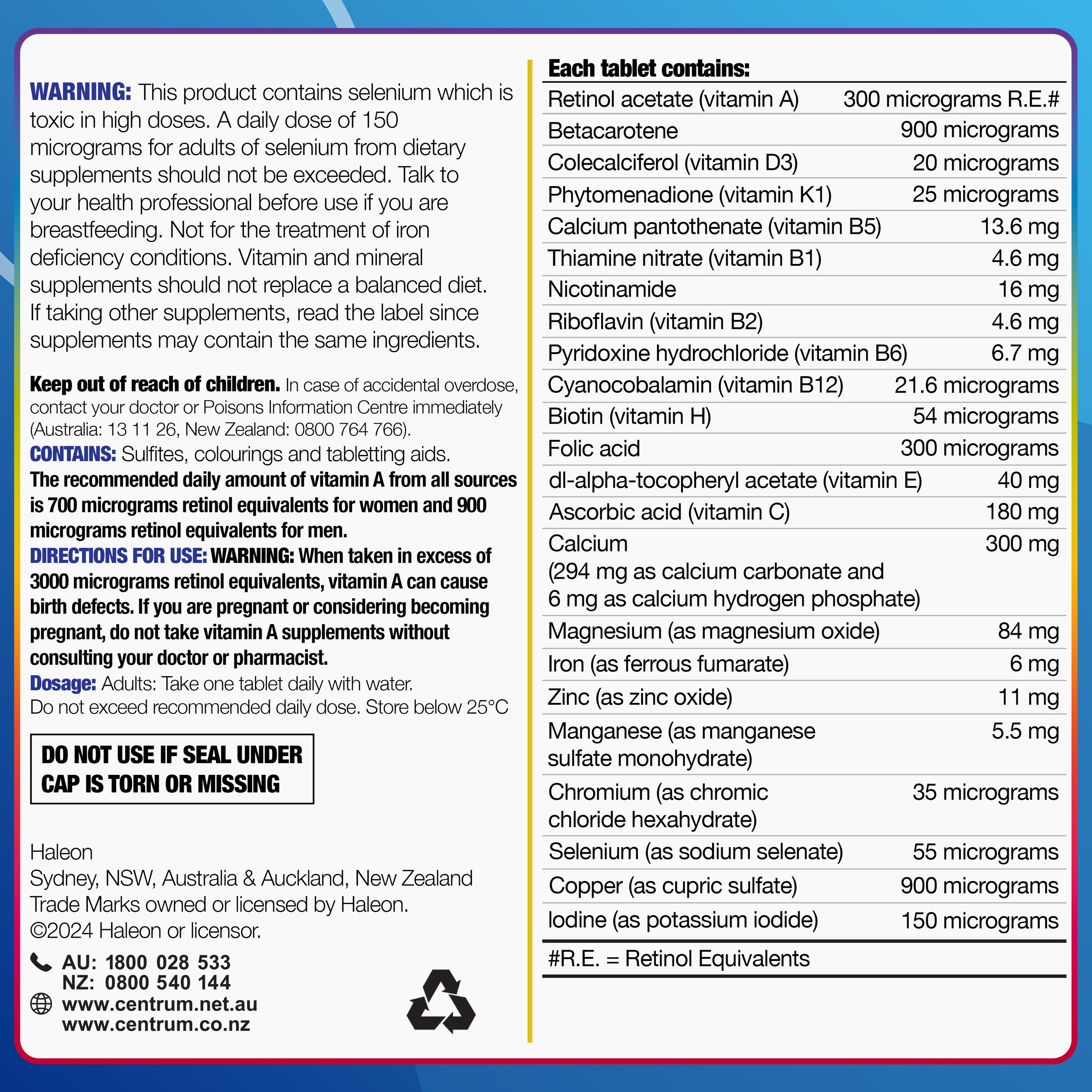 Centrum For Men 60 tablets - Image 7