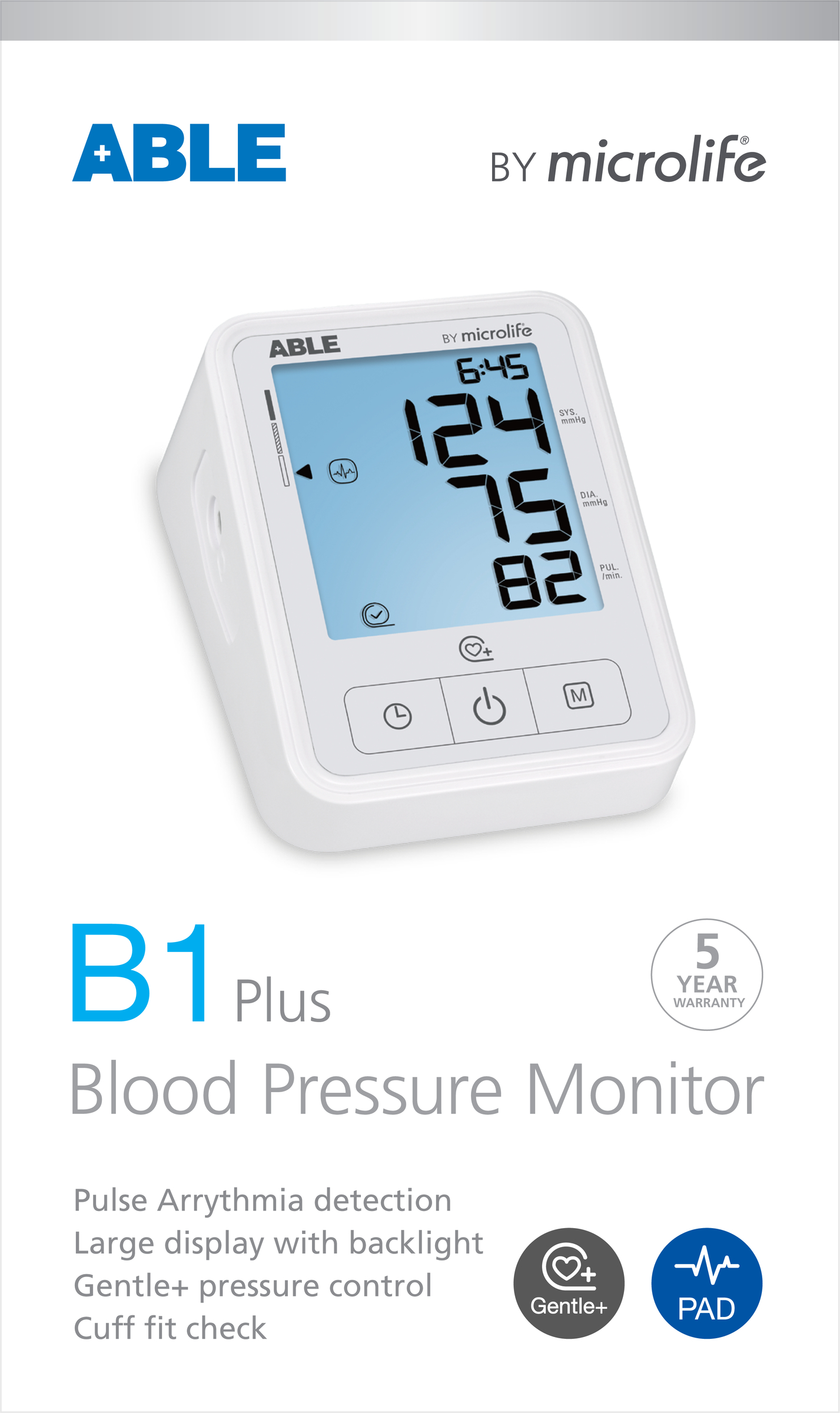 Able B1 Plus Blood Pressure Monitor 1 each - Image 3