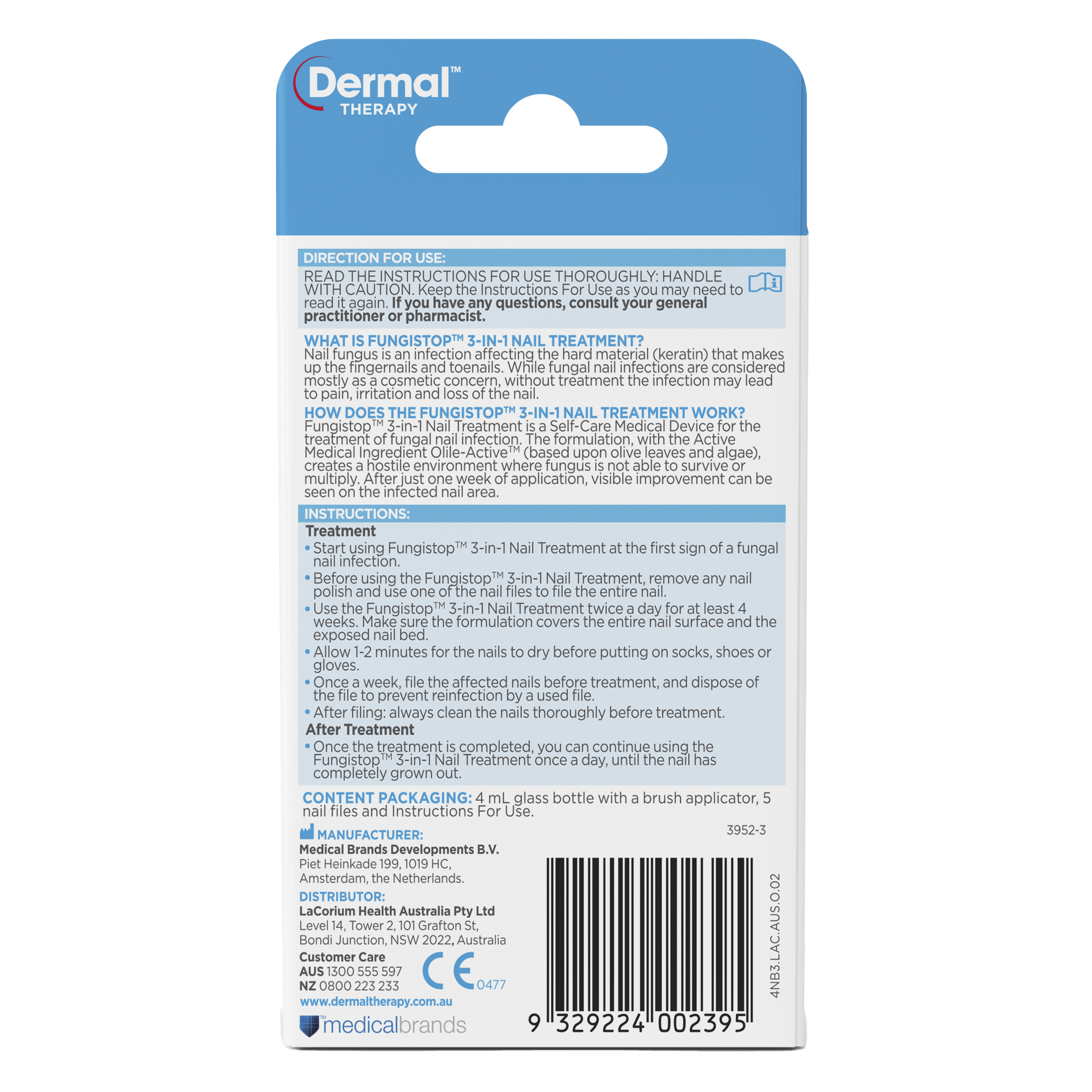 Dermal Therapy Fungistop 3-In-1 Nail Treatment 4ml - Image 2