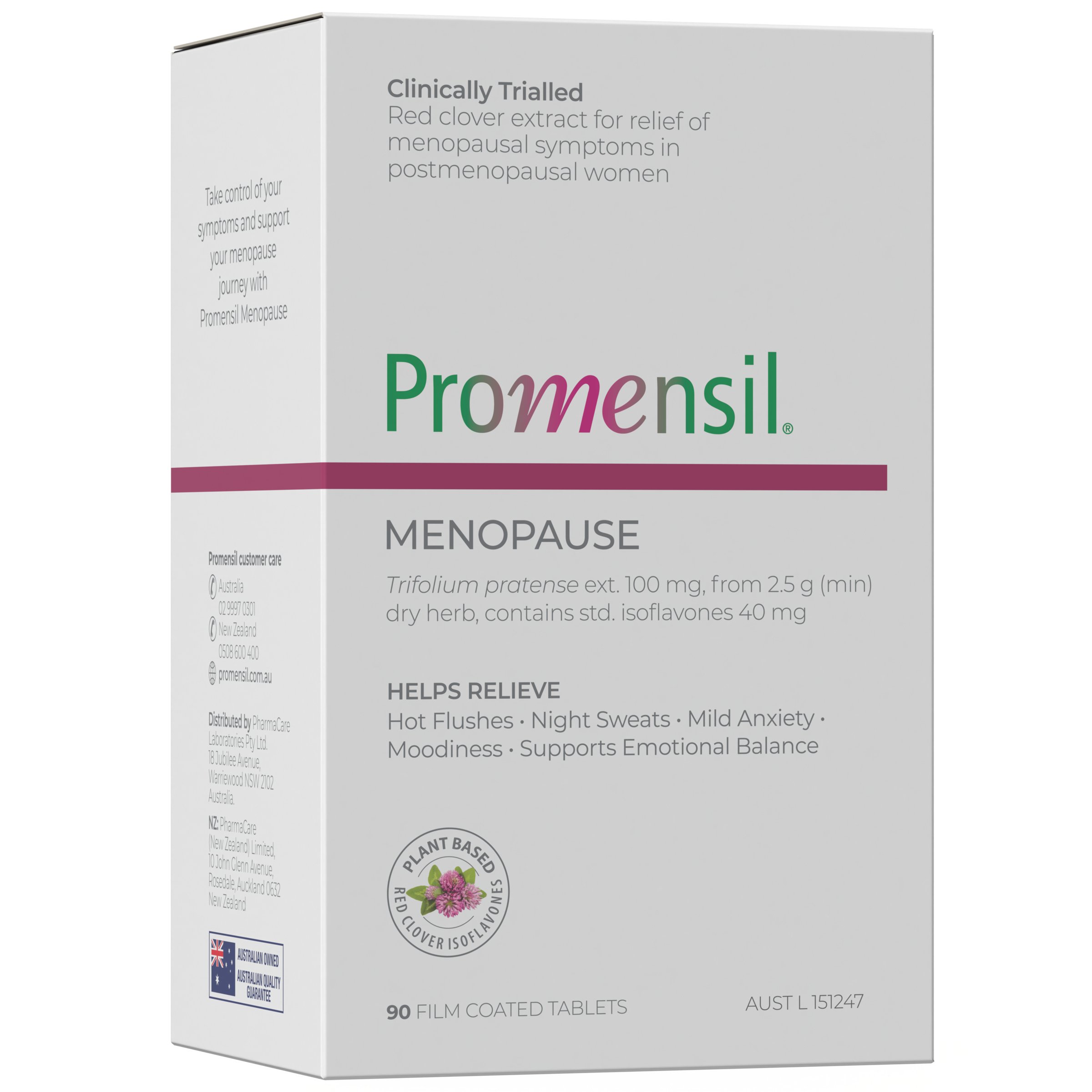 Promensil Menopause 90 tablets - Image 1