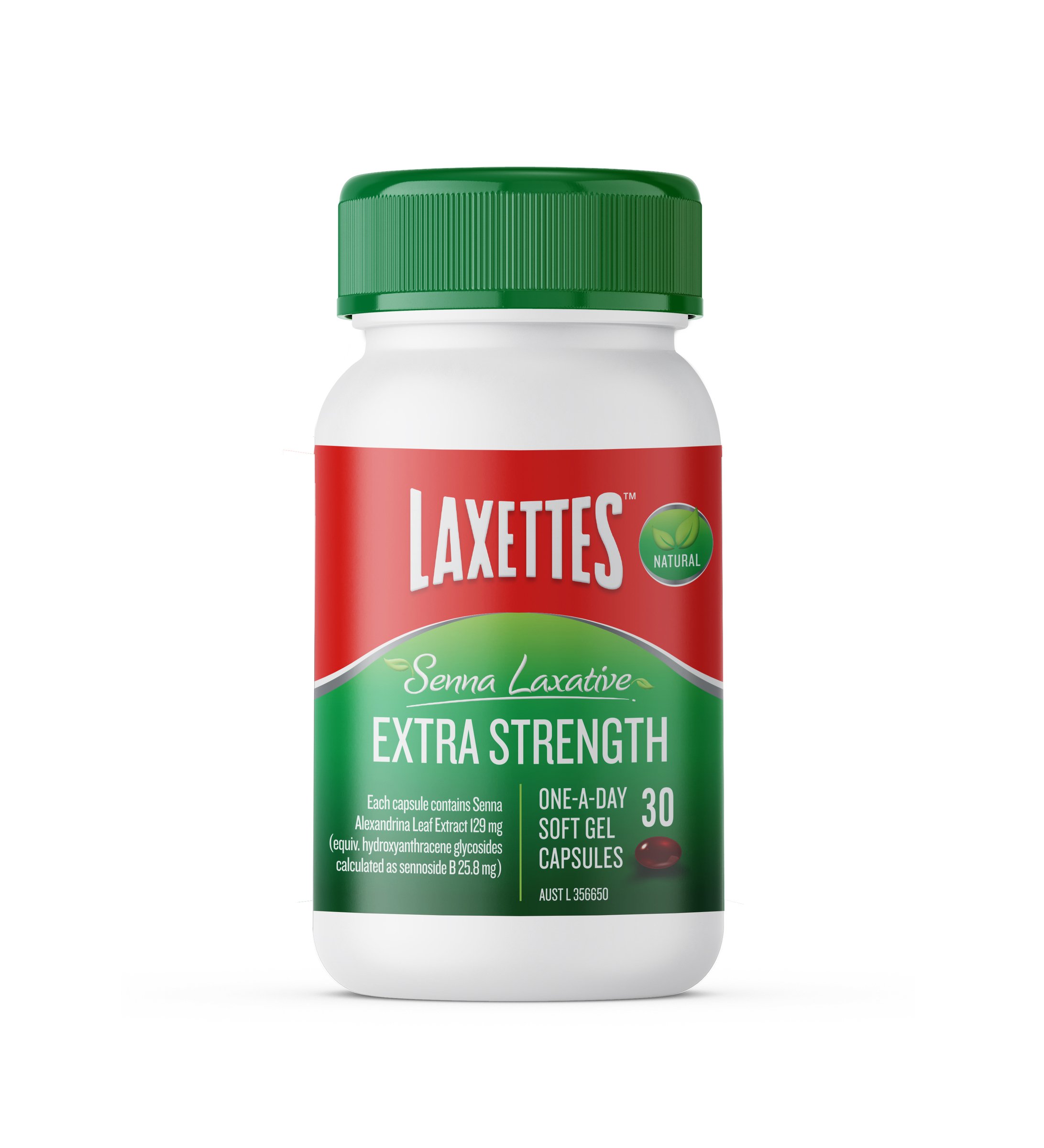 Laxettes Senna Extra Strength 30 soft gel capsules