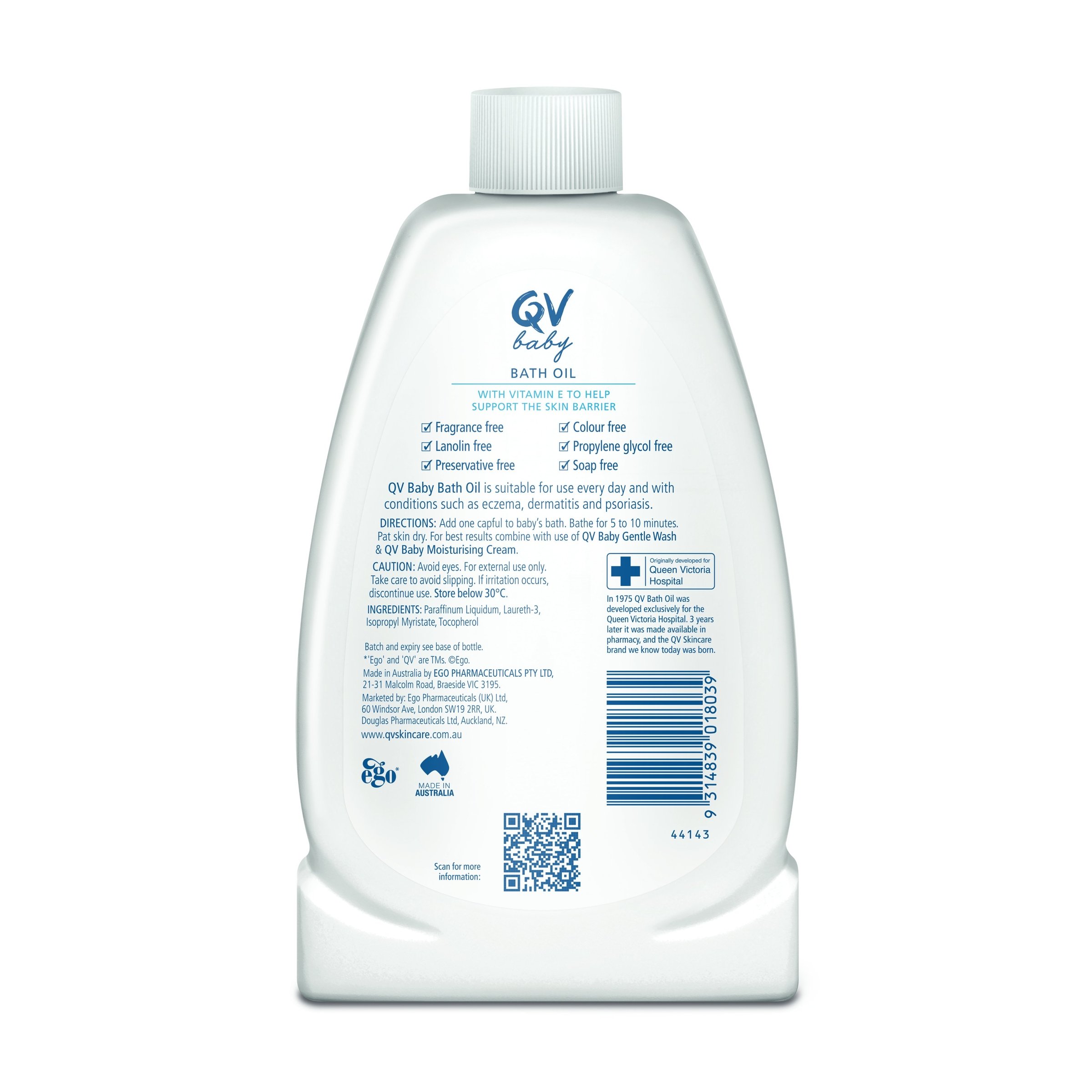Ego QV Baby Bath Oil 500ml - Image 2
