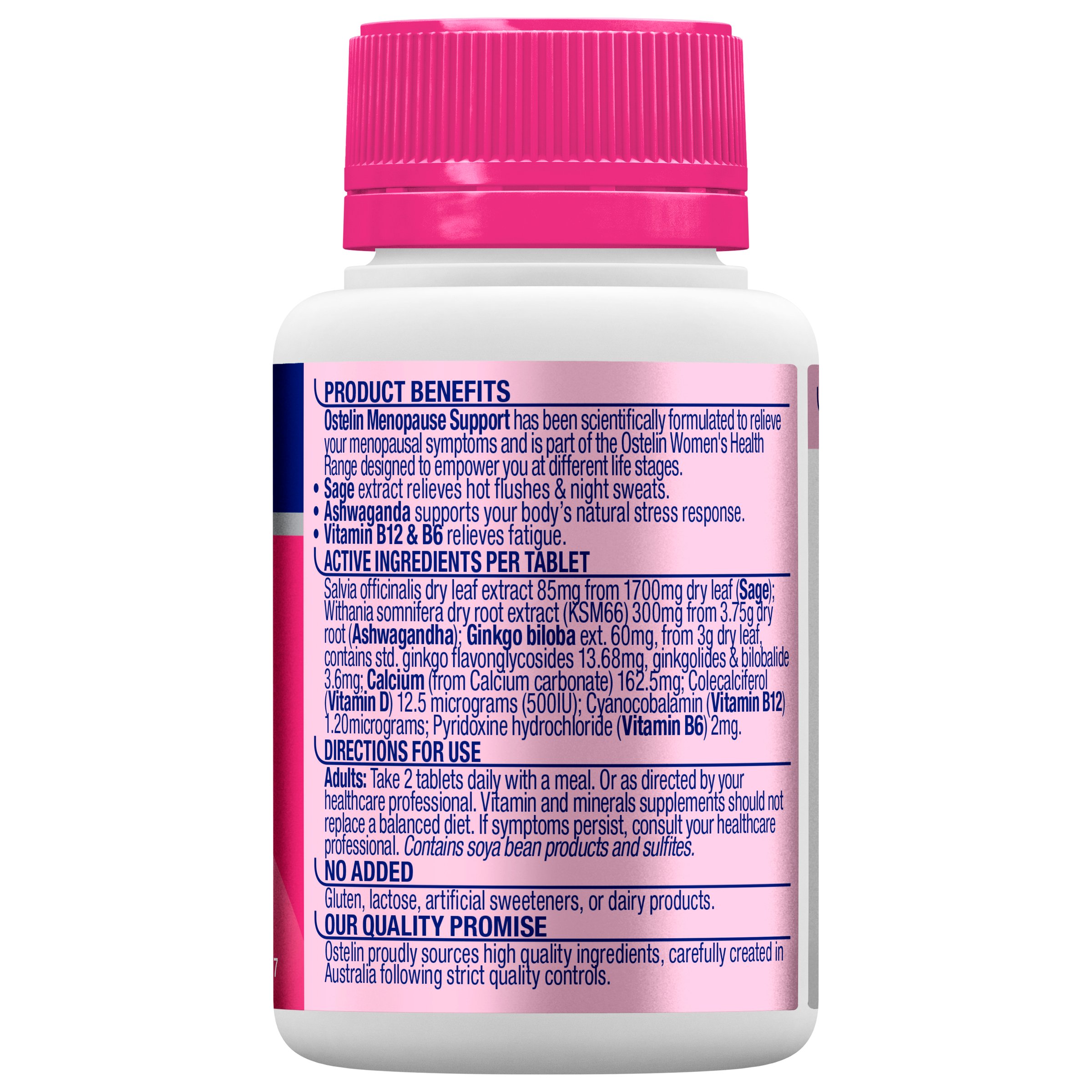 Ostelin Menopause Support 60 tablets - Image 2