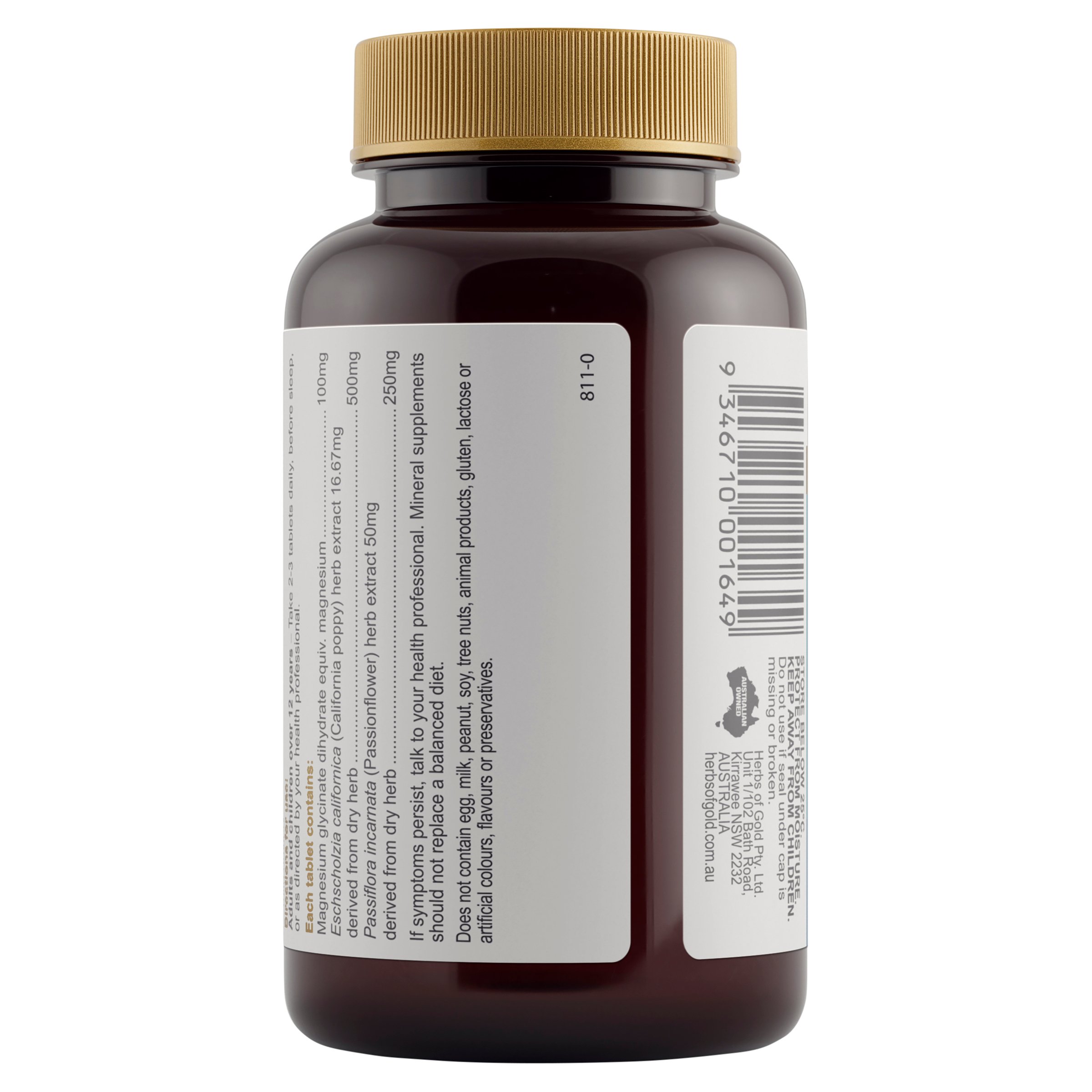 Herbs of Gold Magnesium Night 60 tablets - Image 3