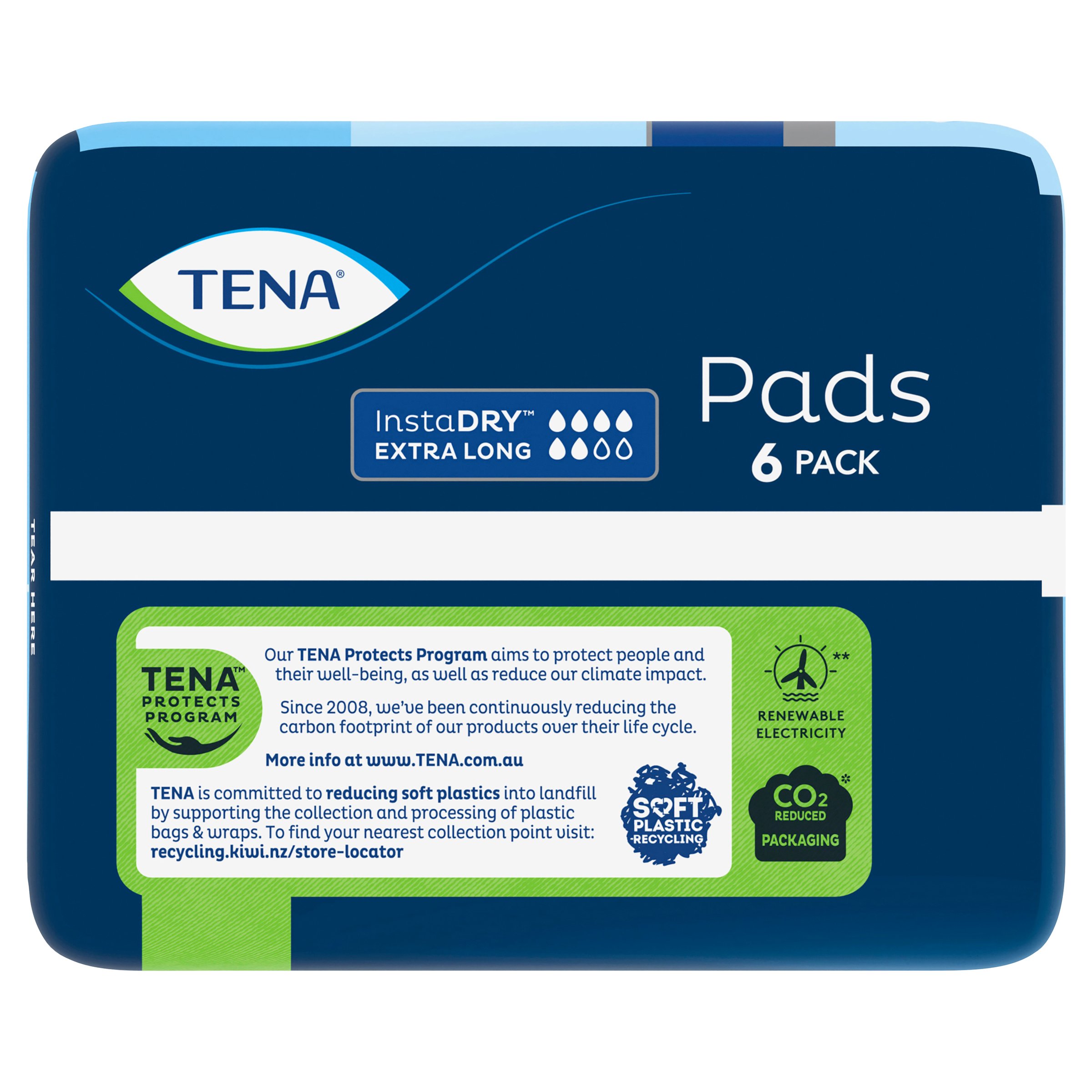 Tena Pads InstaDry Extra Long Length 6 pack - Image 5