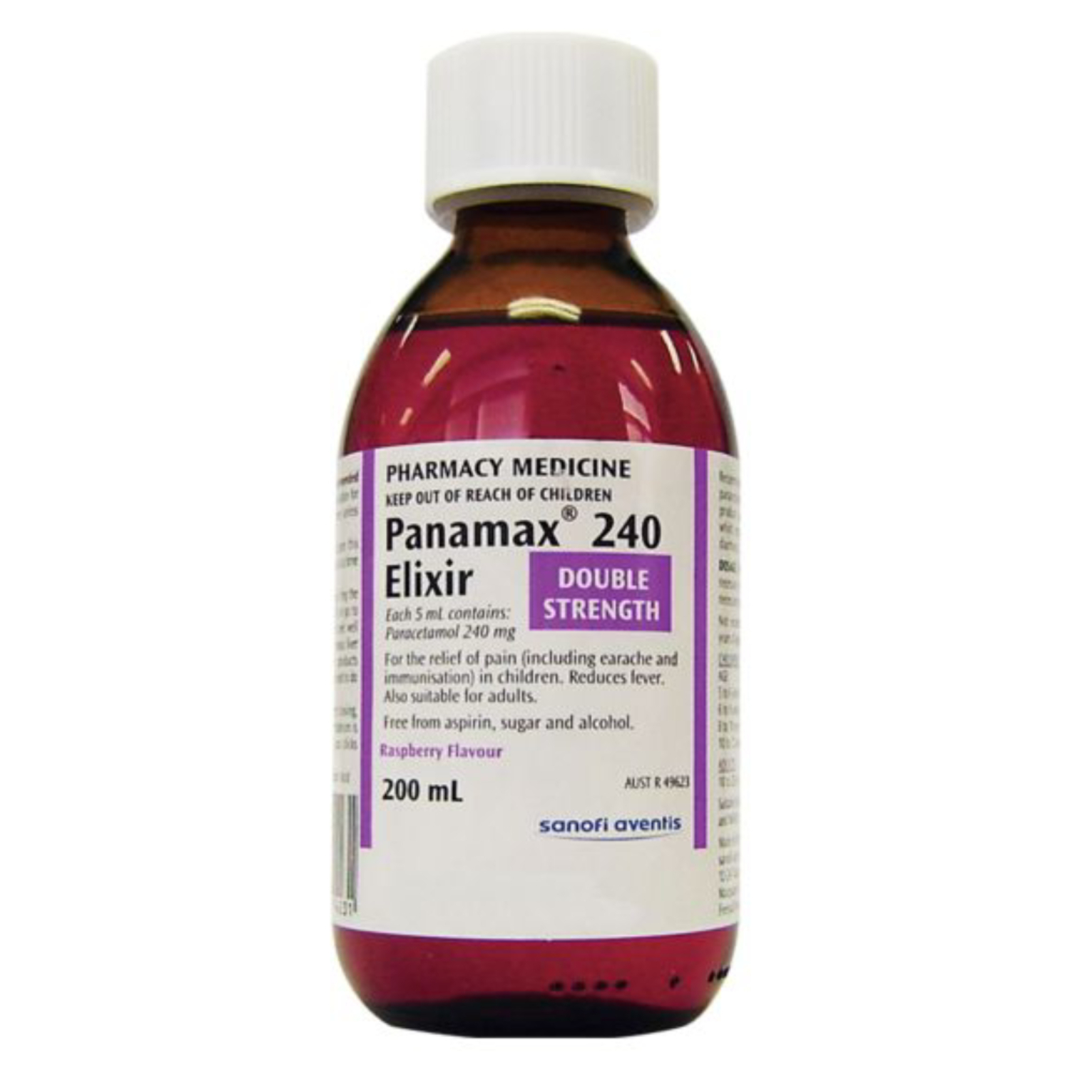 Panamax Oral Liquid 240mg/5ml Elixir 200ml