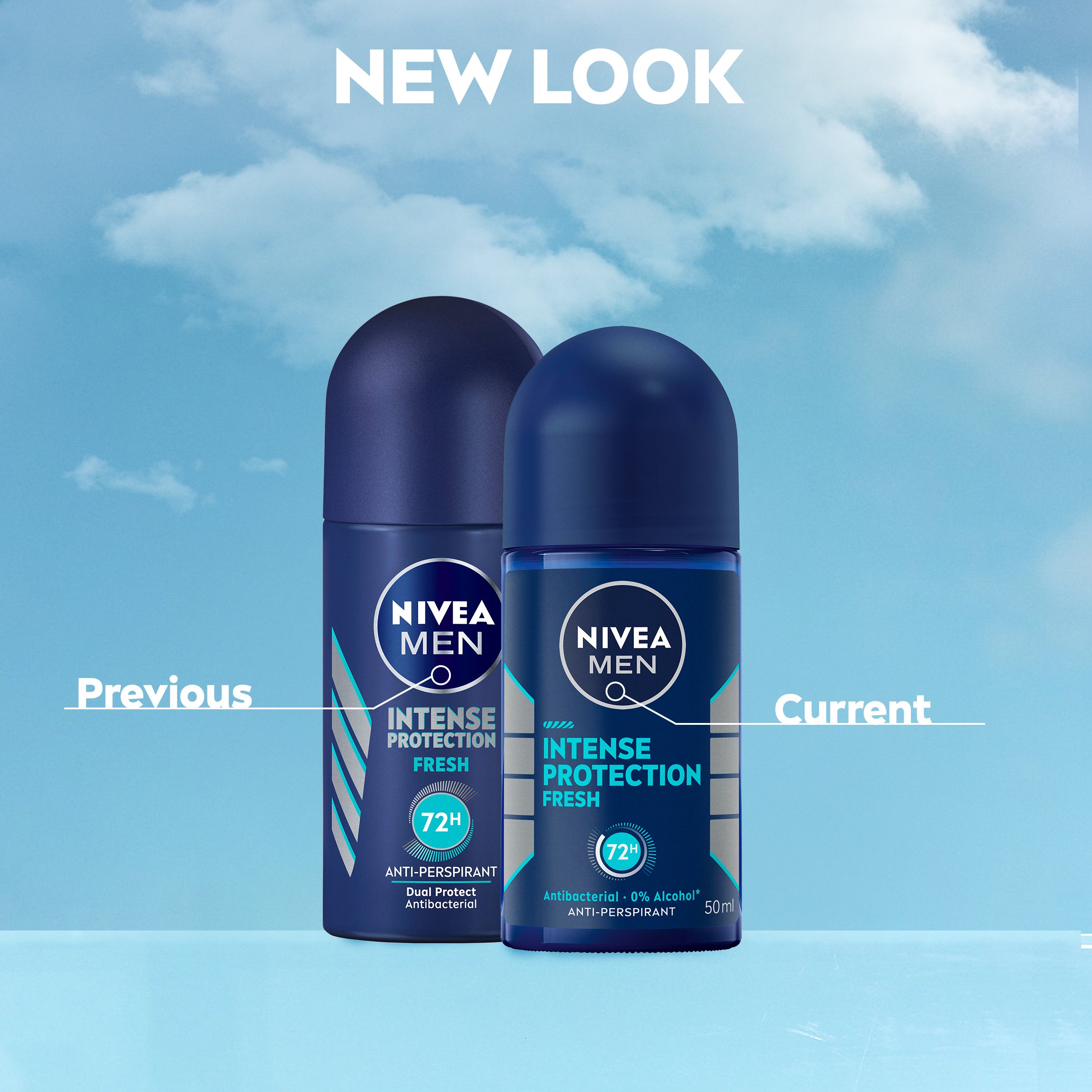 Nivea Men Deodorant Roll On Intense Protection Fresh 50ml - Image 3