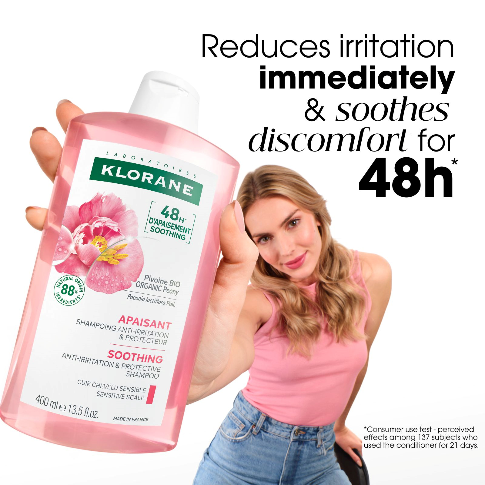 Klorane Shampoo With Peony 400ml - Image 7
