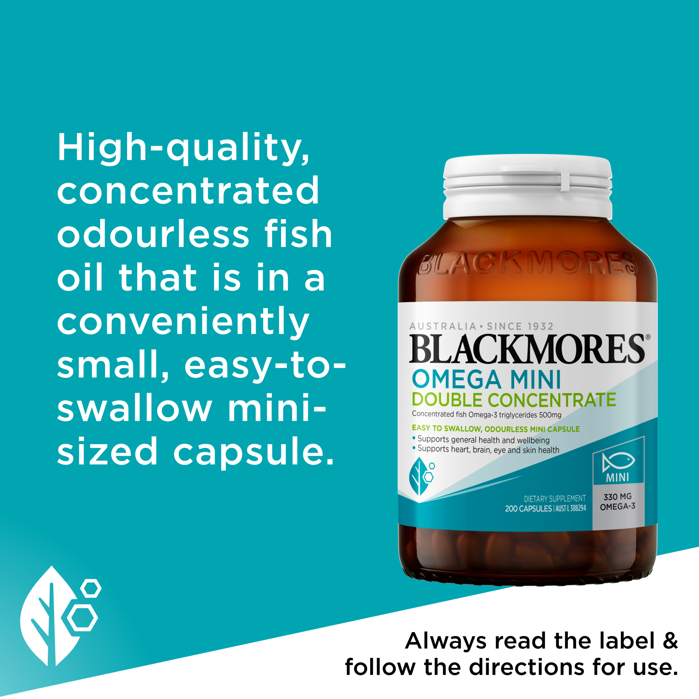 Blackmores Omega Mini Double Concentrate 200 capsules - Image 6