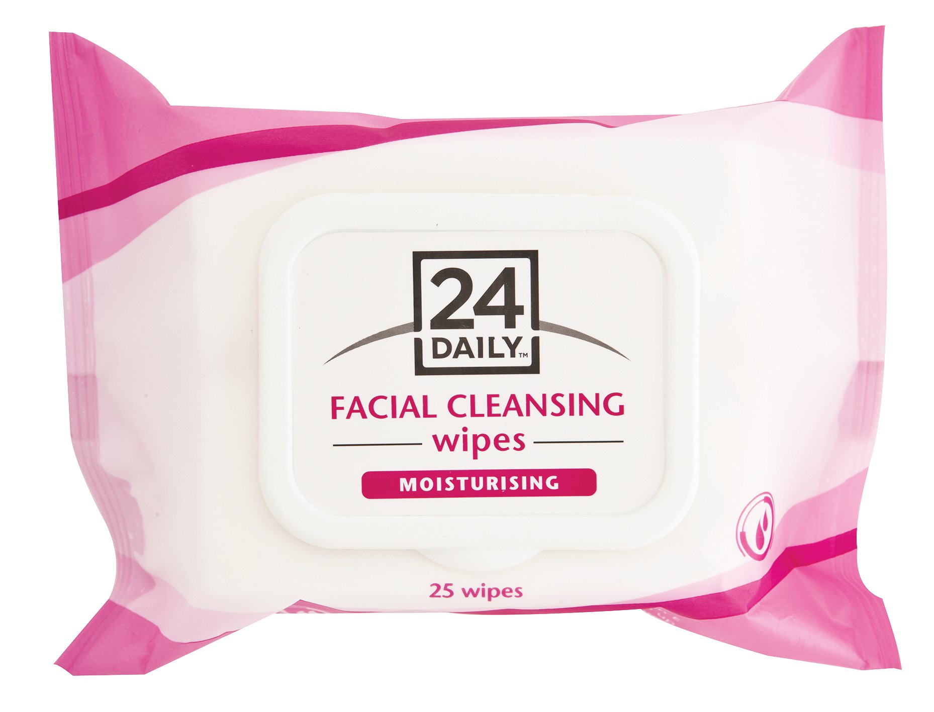 24 Daily Facial Cleansing Wipes Moisturising 25 wipes