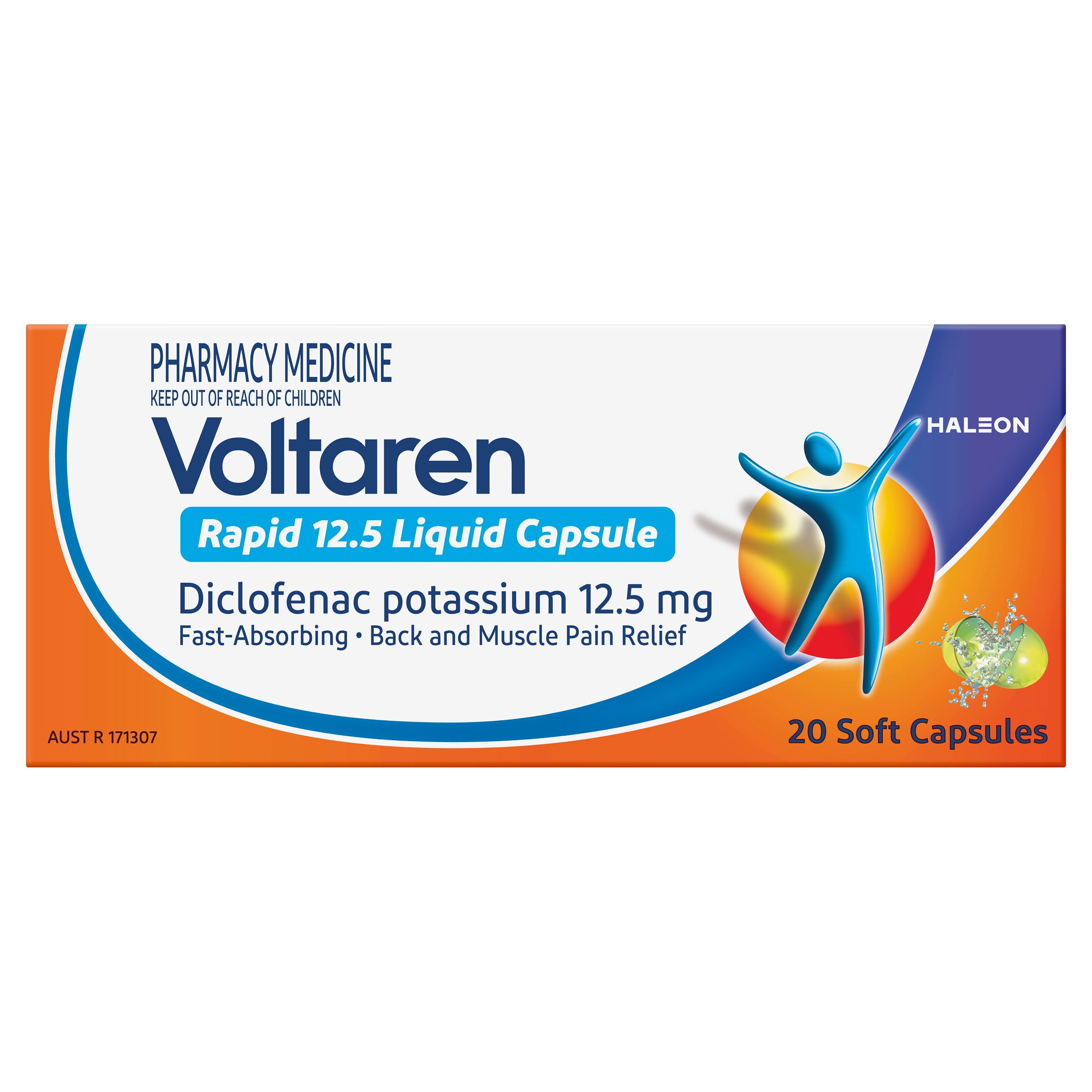 Voltaren Rapid 12.5mg - 20 liquid capsules - Image 1