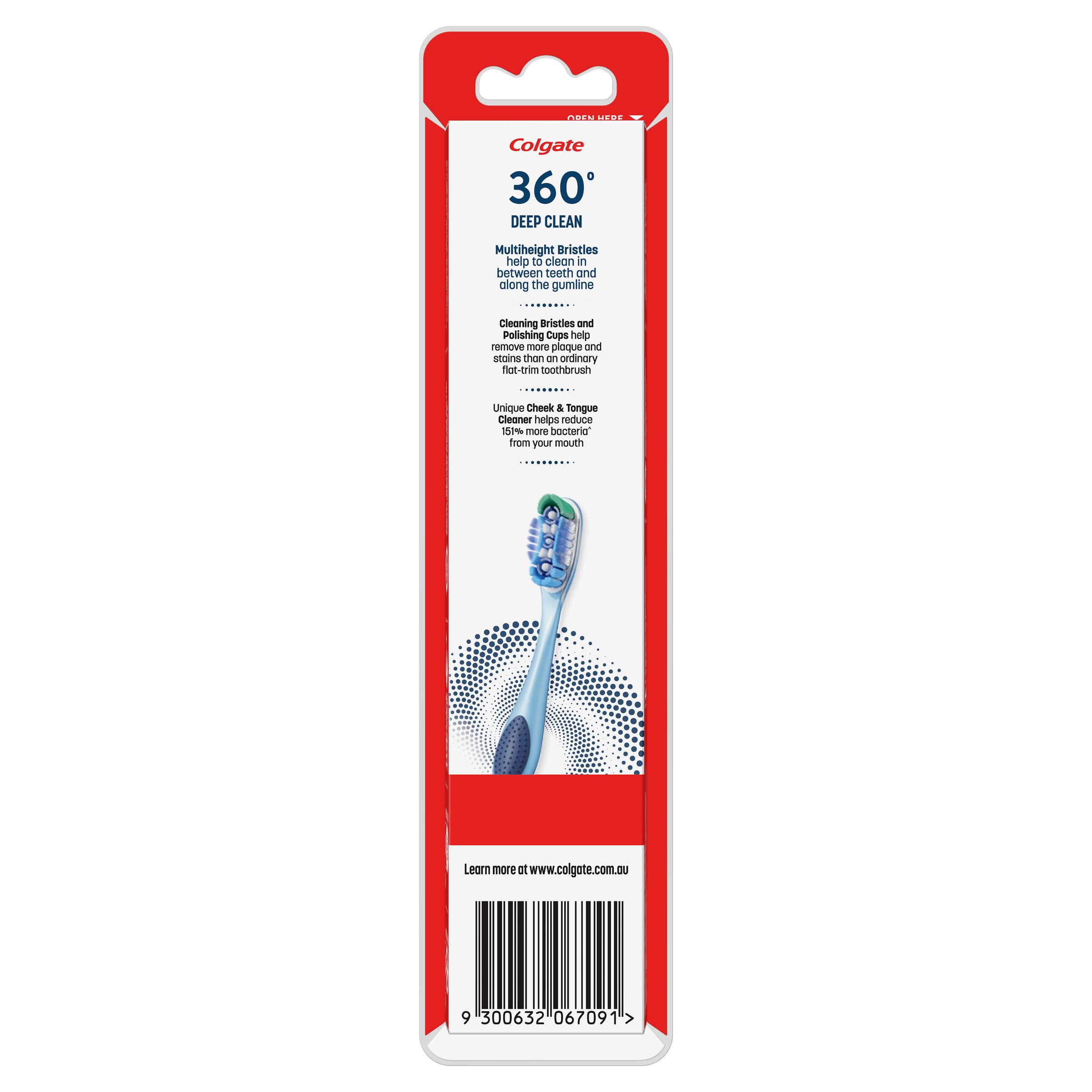 Colgate 360 Degree Toothbrush Medium 2 pack - Image 2