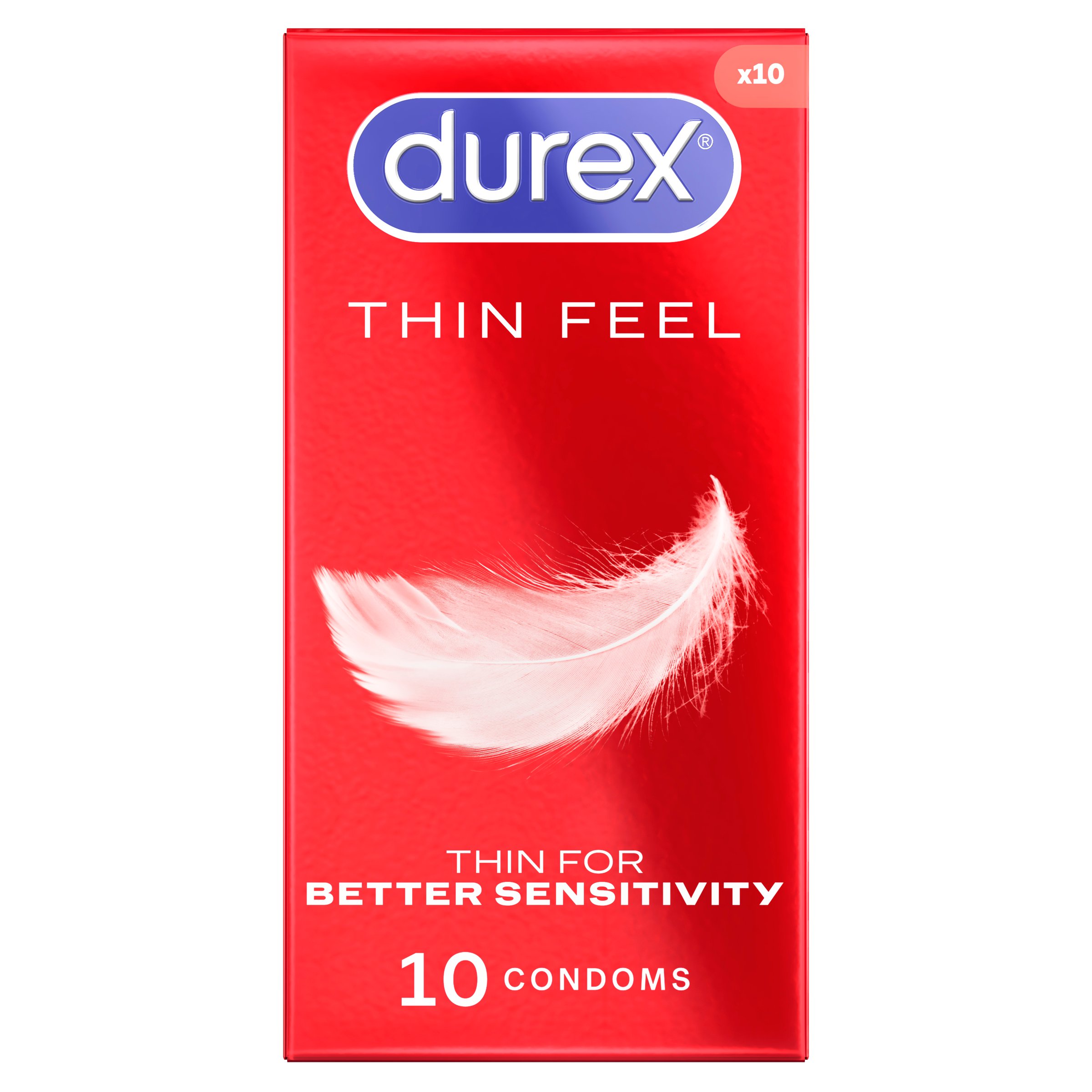 Durex Thin Feel Condoms 10 pack - Image 1