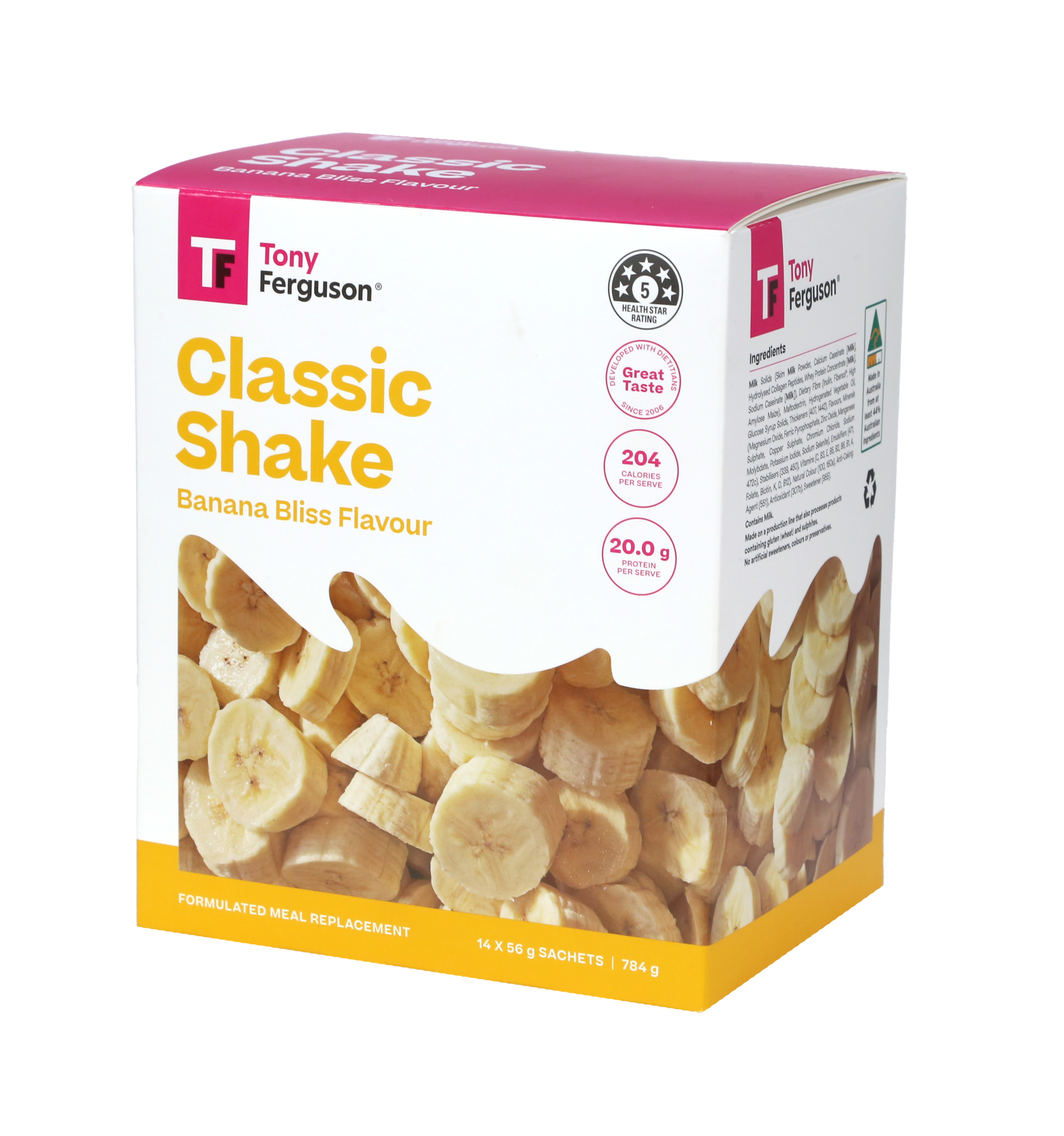 Tony Ferguson Classic Shake Banana Bliss 14 pack - Image 2