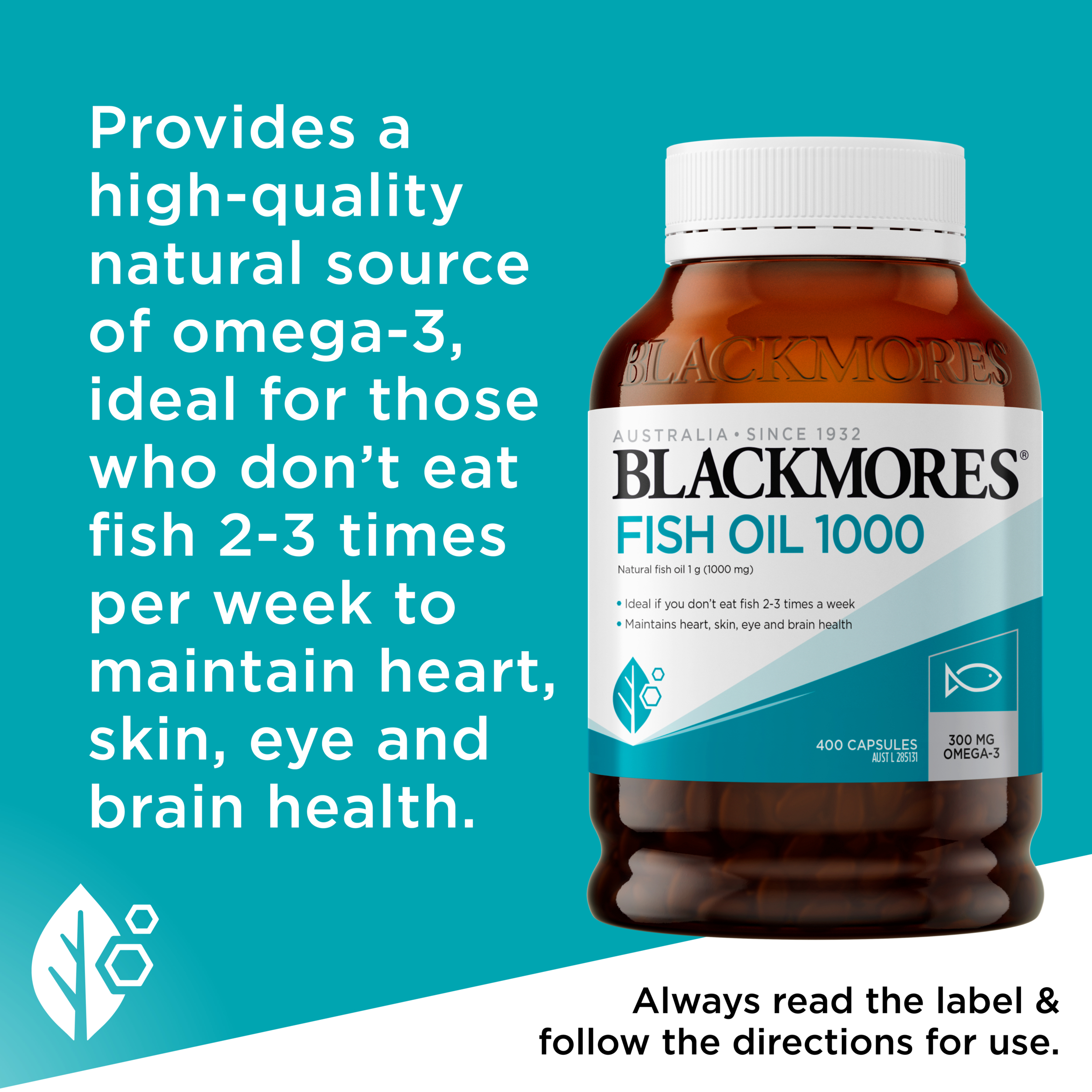 Blackmores Fish Oil 1000 - 400 capsules - Image 7