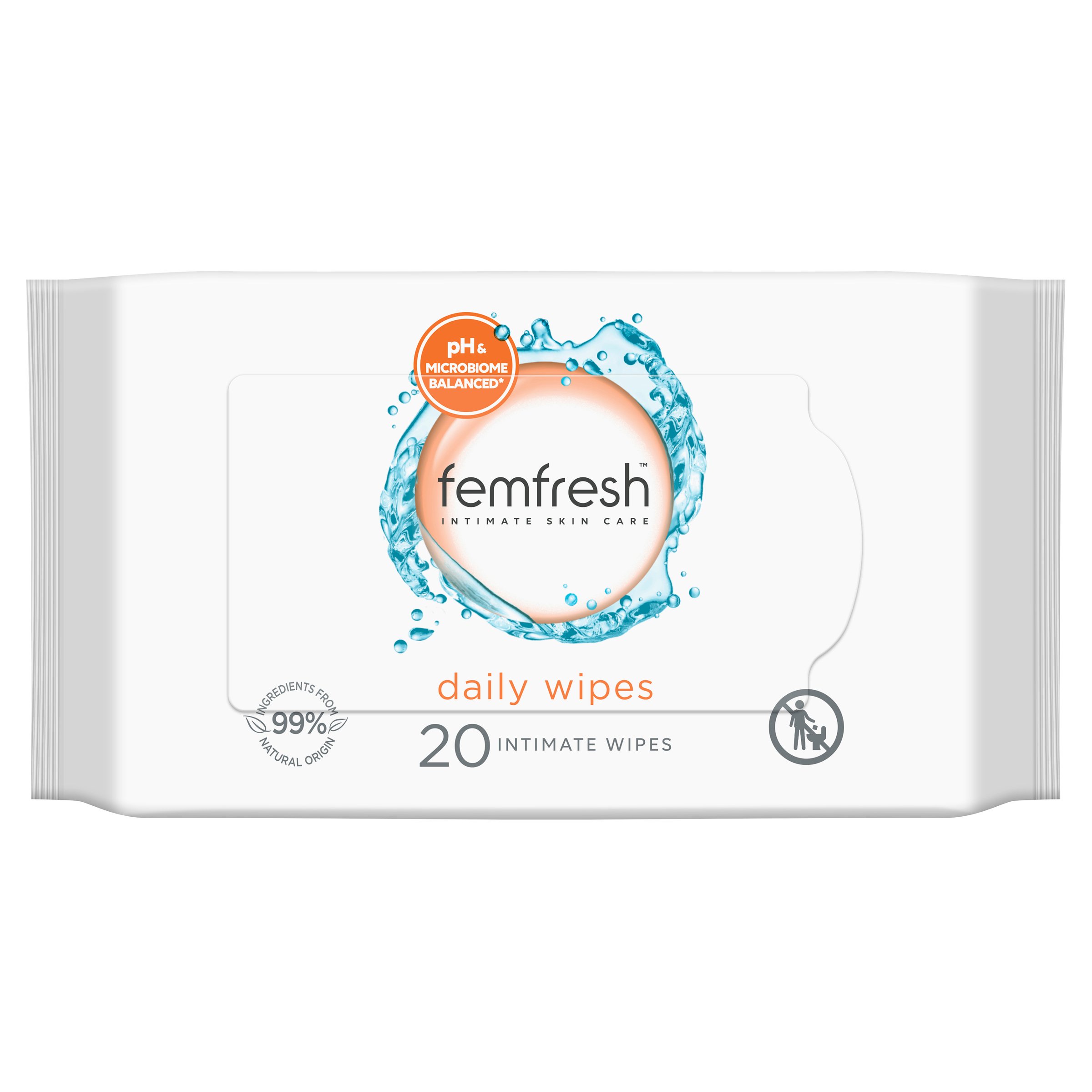 Femfresh Intimate Hygiene Cleansing Wipes 20 pack - Image 1