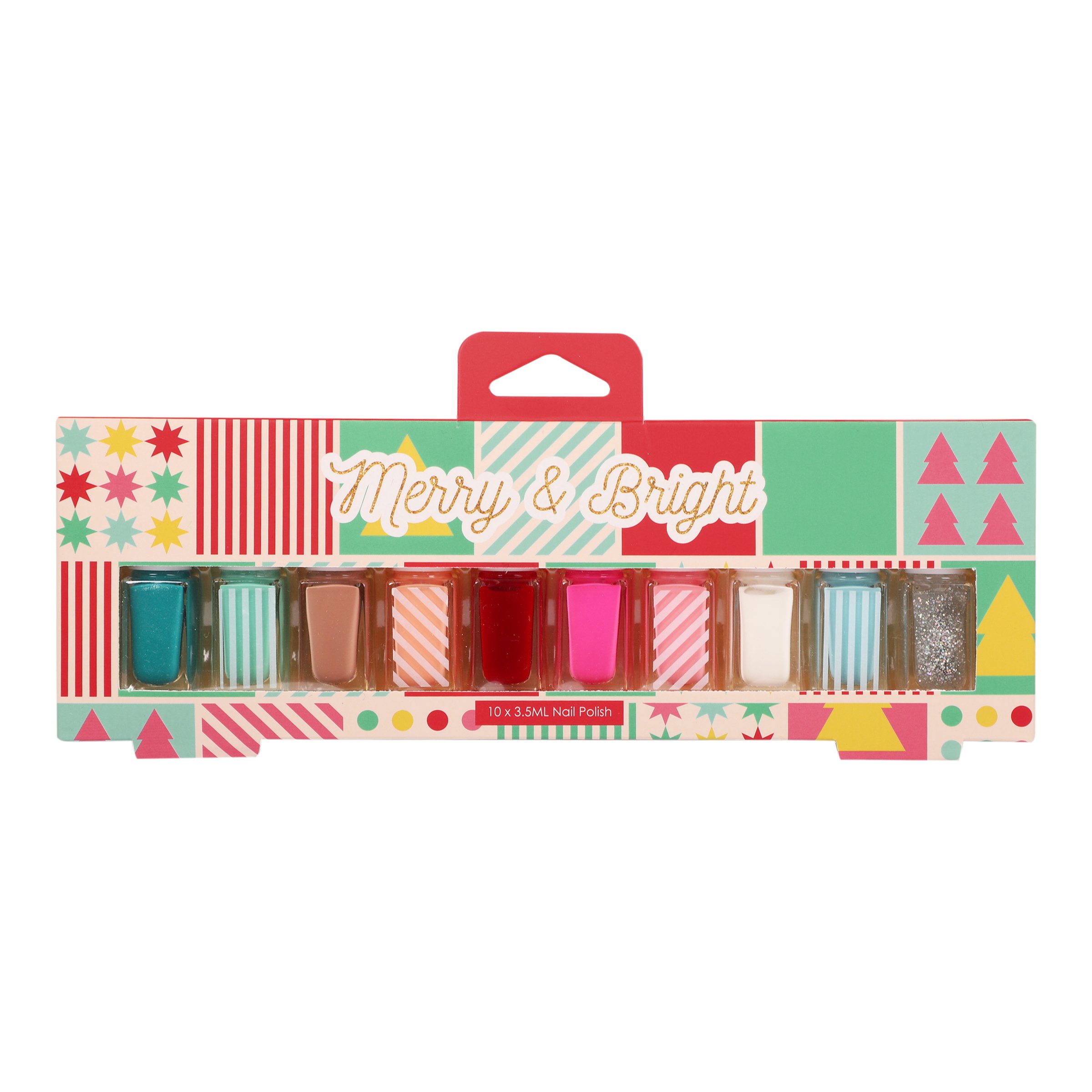 GFA Festive Merry & Bright Nails Set 10 piece