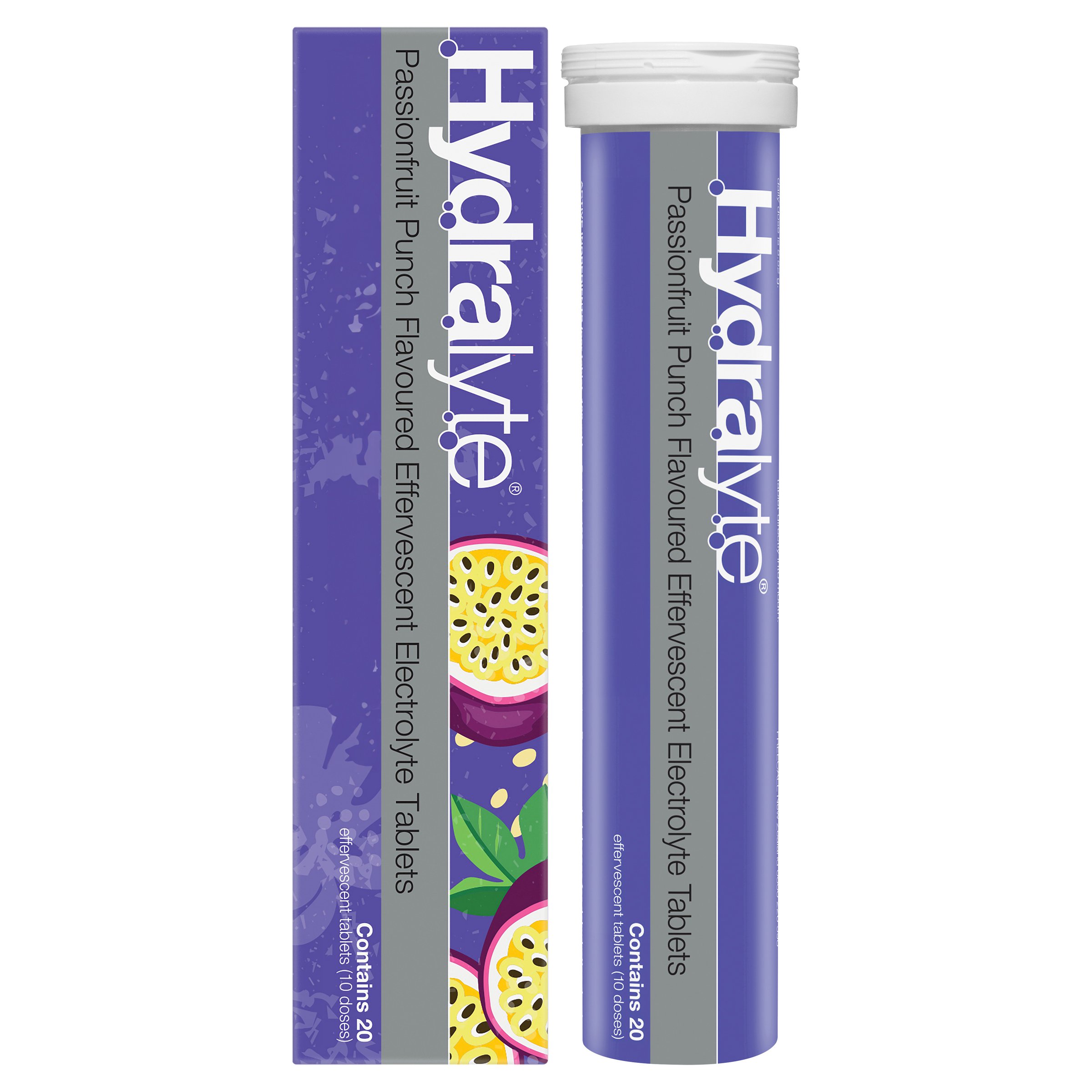 Hydralyte Effervescent Passionfruit Punch 20 tablets - Image 7