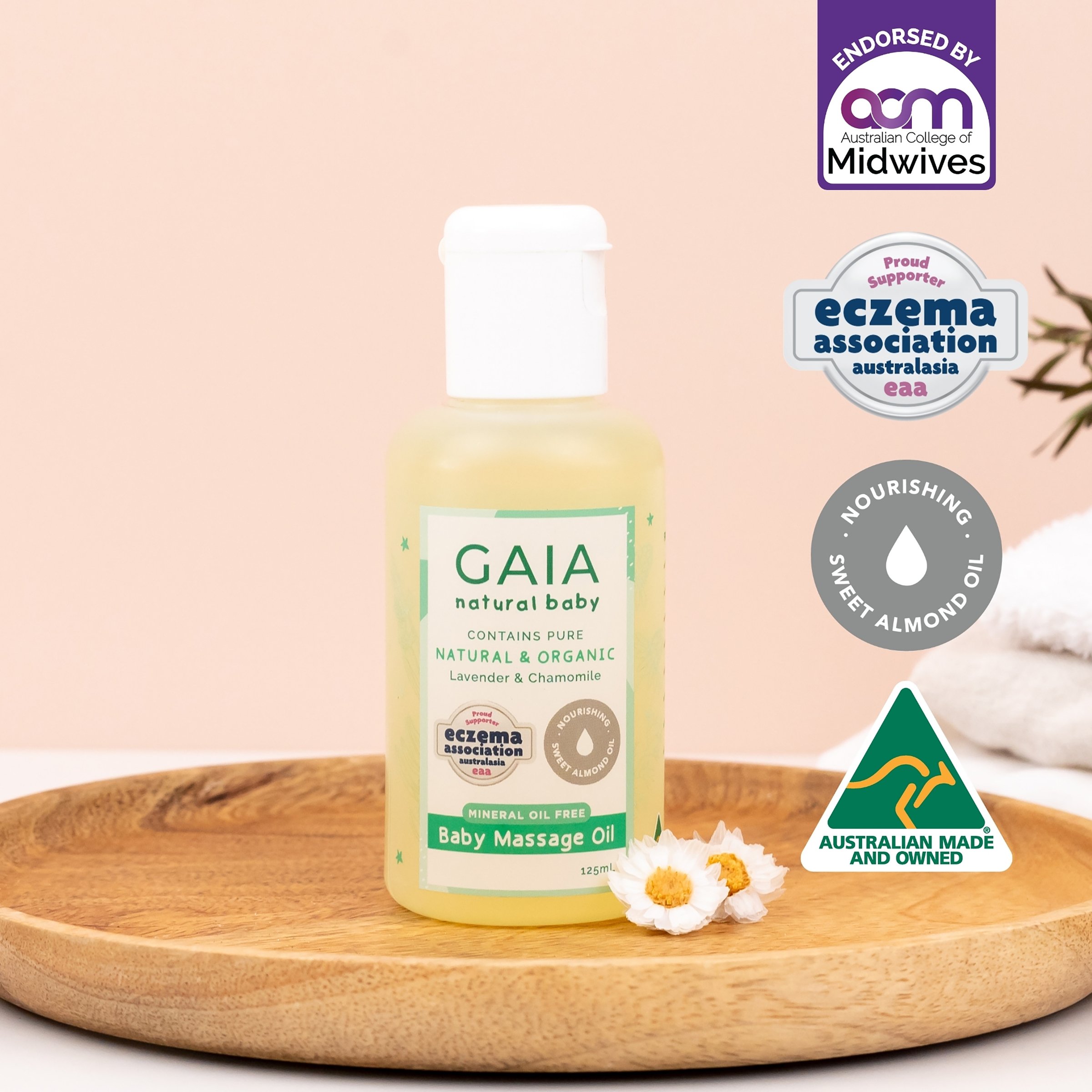 Gaia Natural Baby Massage Oil 125ml - Image 8