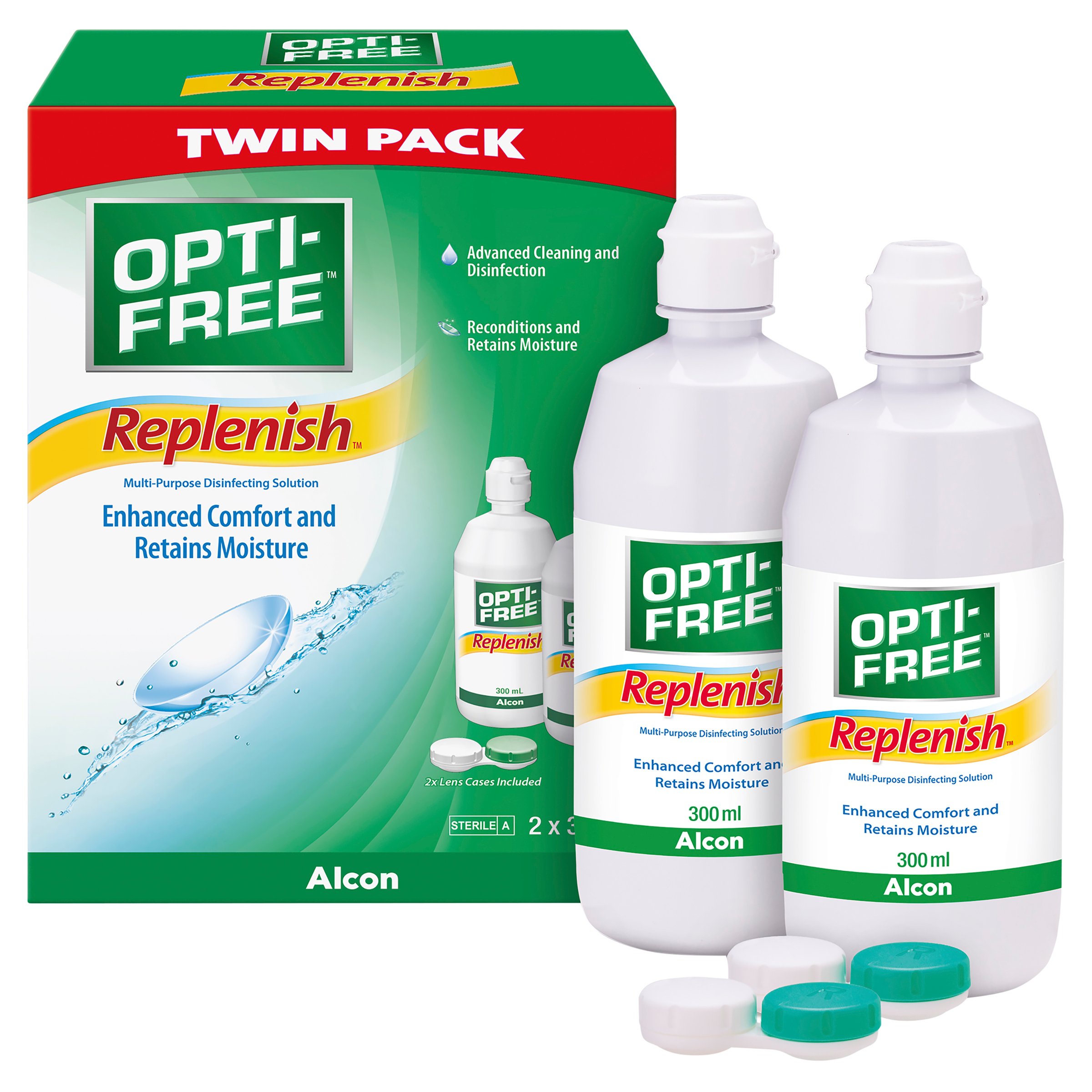Opti-Free Replenish Twin 300ml - 2 pack - Image 2