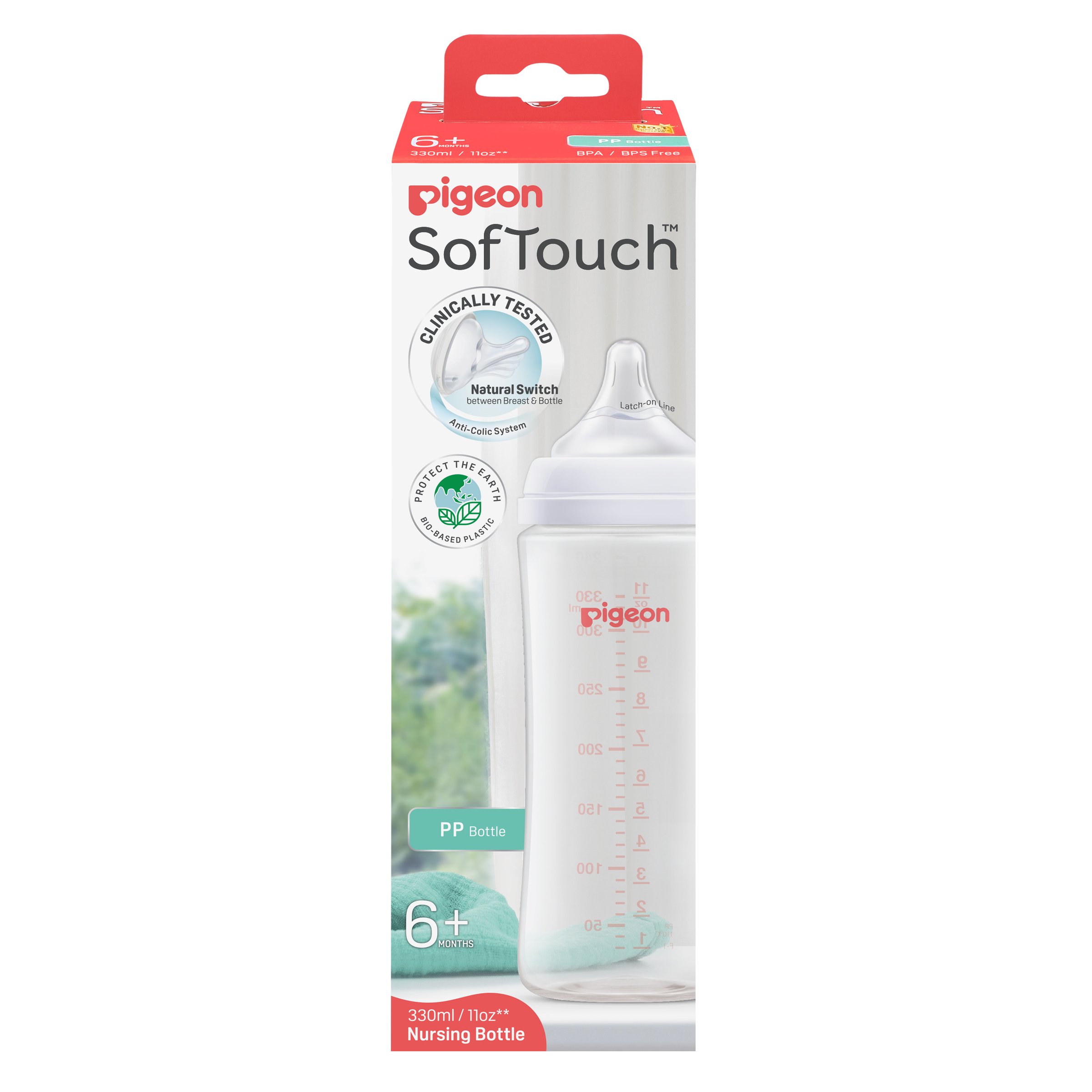 Pigeon Softtouch 3 Bottle L PP 330 ml - Image 1