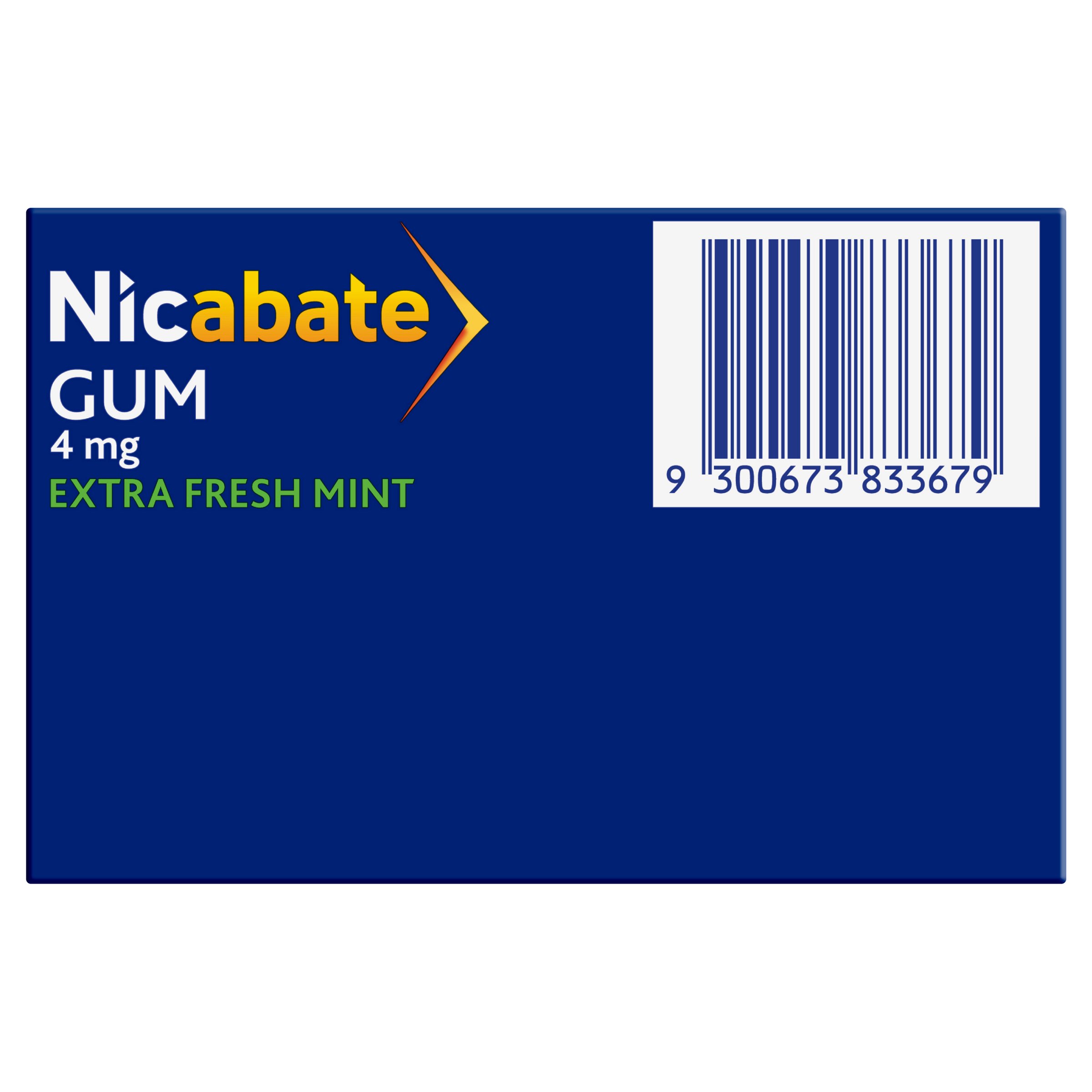 Nicabate Gum Extra Strength Extra Fresh Mint 4mg - 200 pieces - Image 4