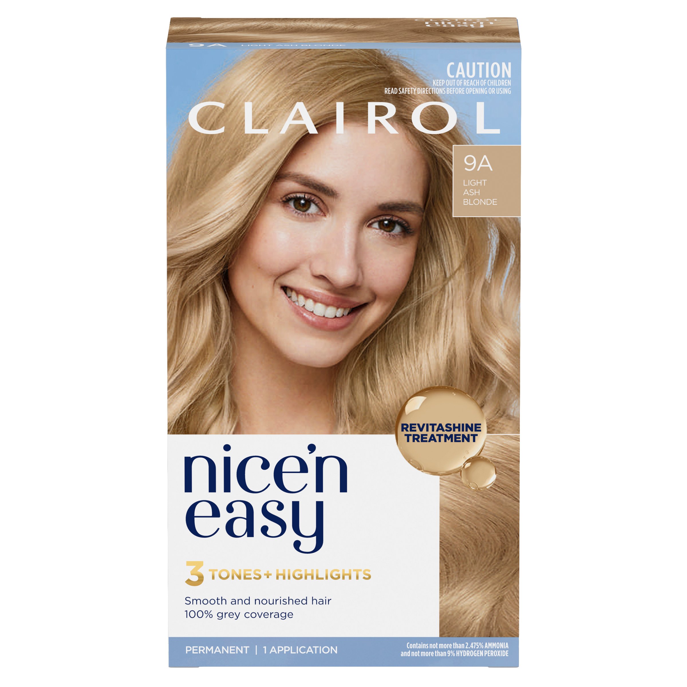 Clairol Nice'n Easy 9A Natural Light Ash Blonde 1 pack - Image 1