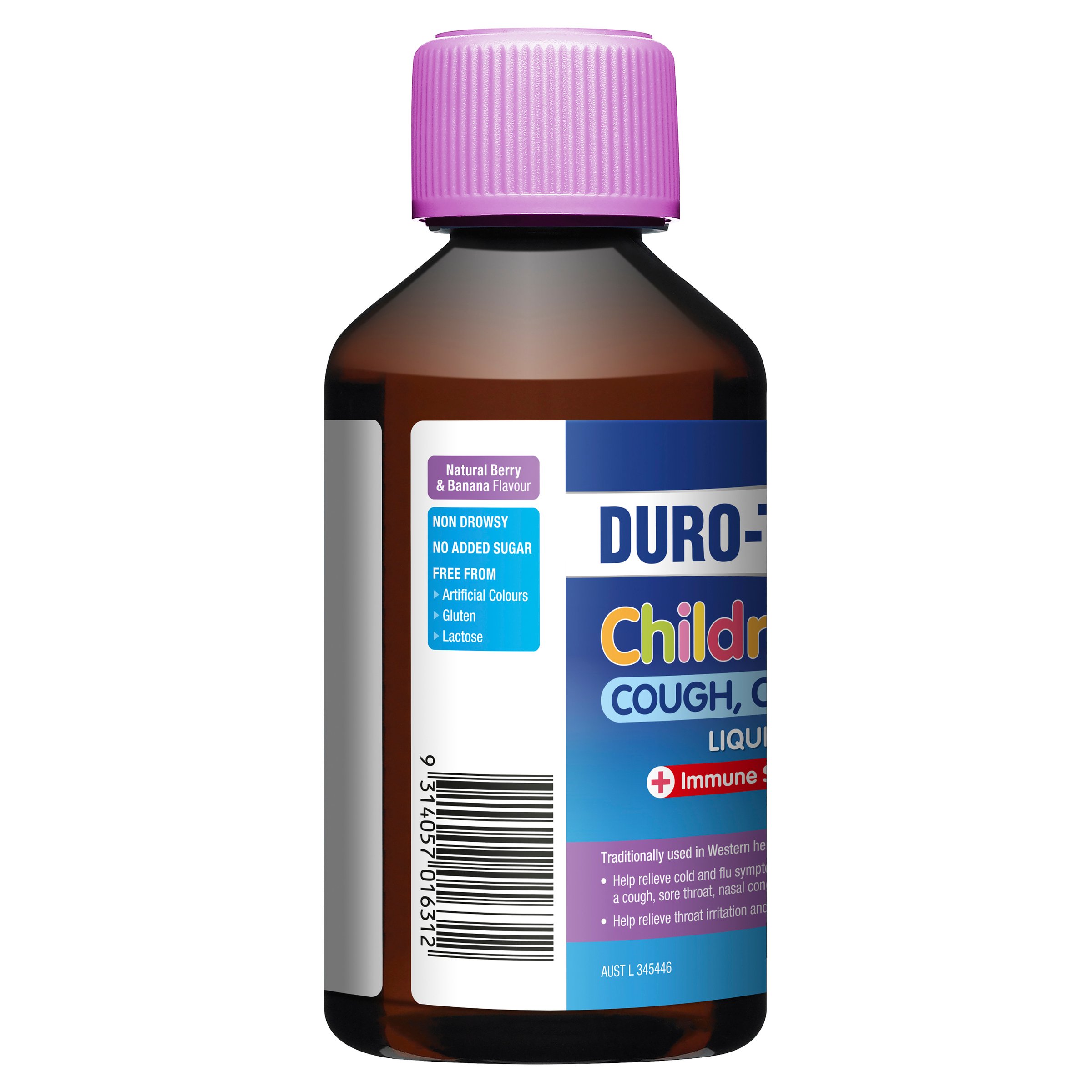 DURO-TUSS Children's Cough, Cold & Flu Liquid 200mL - Image 3