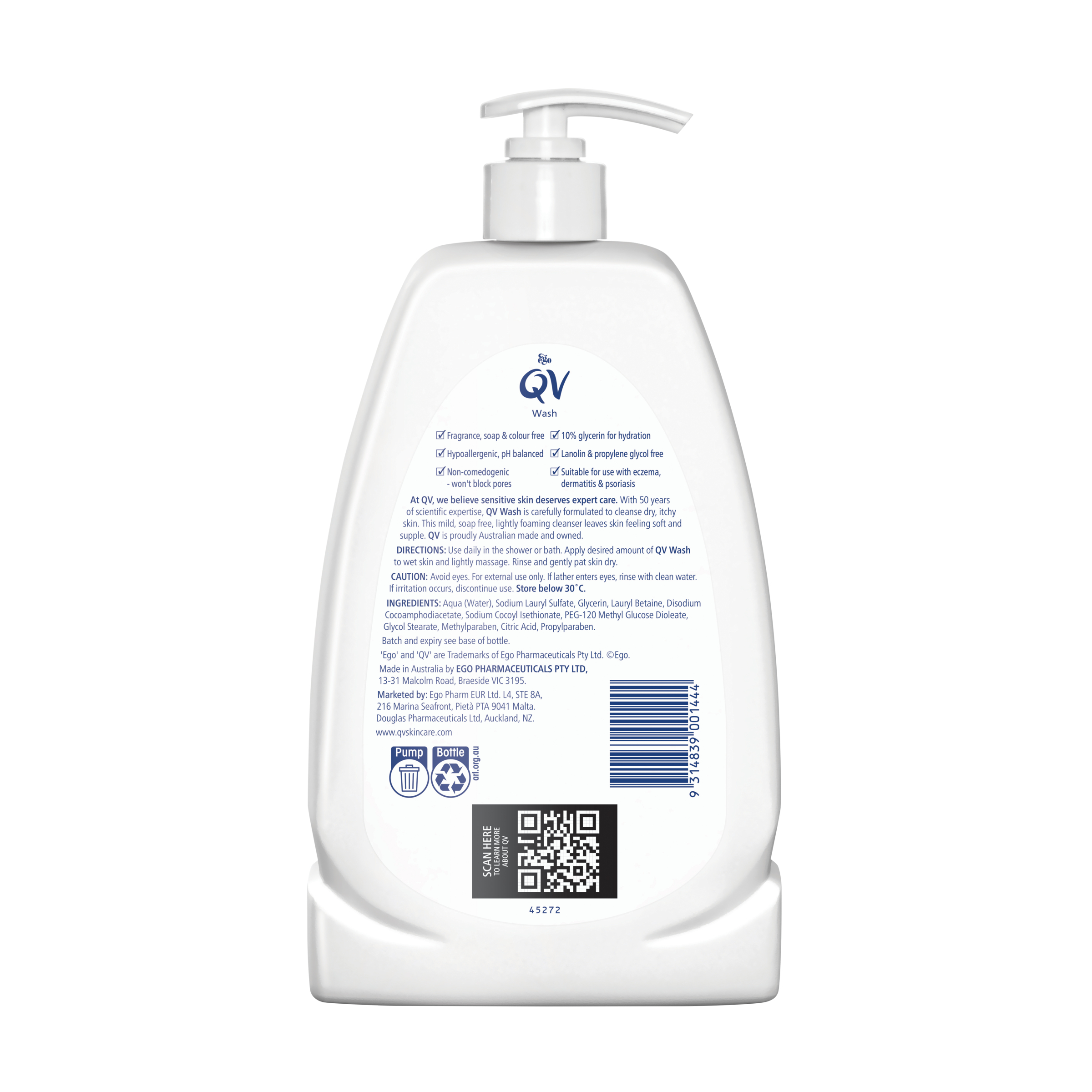 Ego QV Wash 1 litre - Image 2