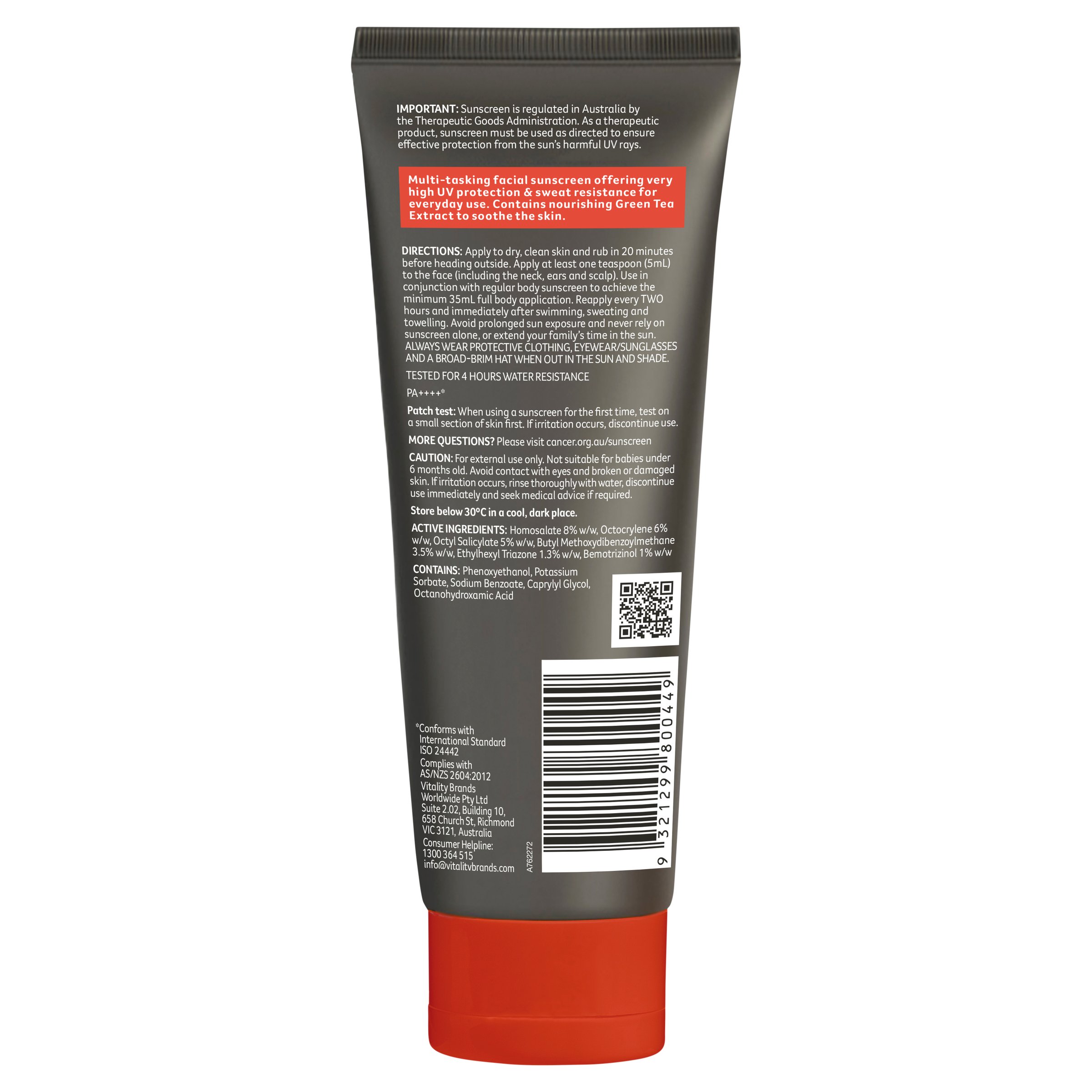 Cancer Council Hydrating Sunscreen For Men SPF50 + 100ml - Image 2