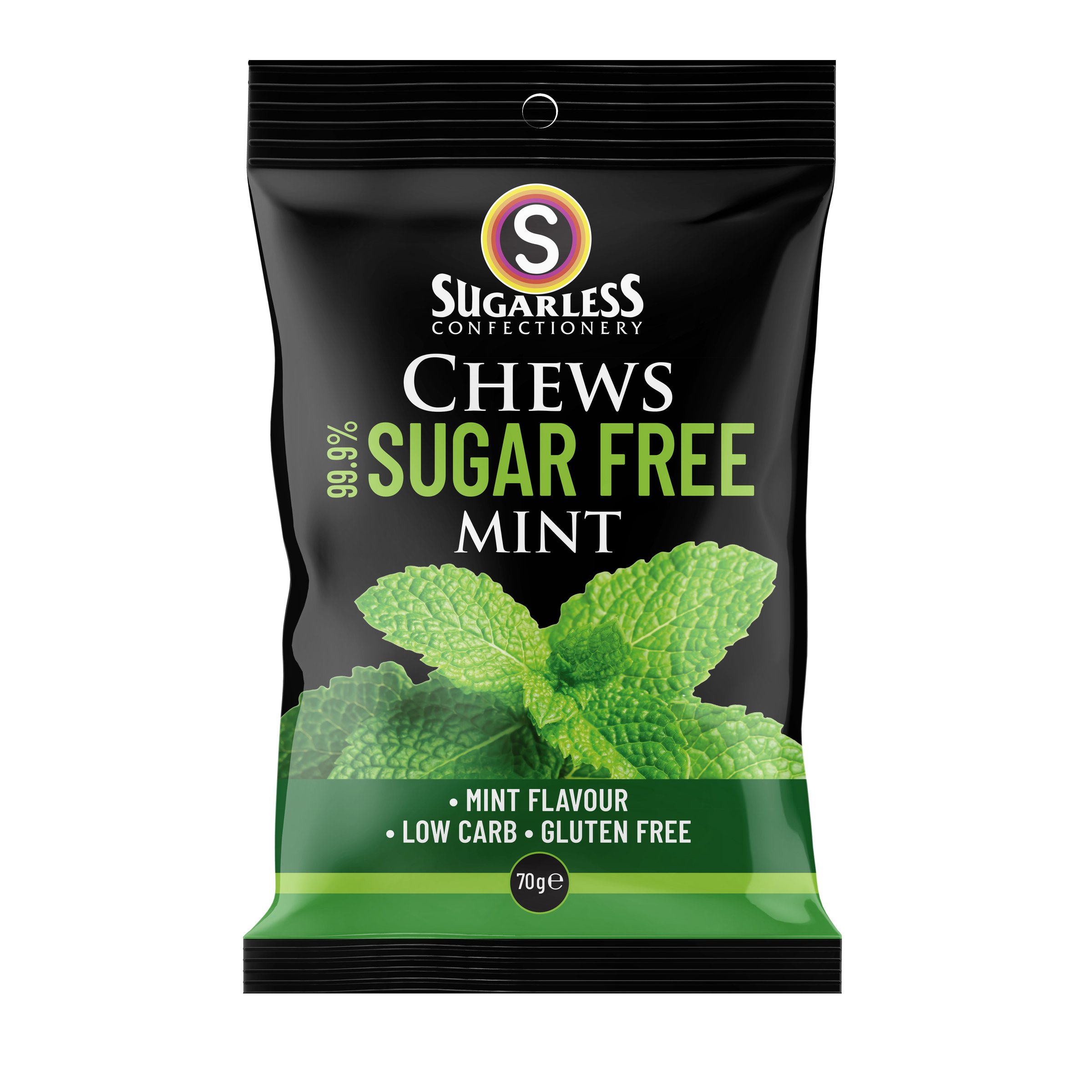 Sugarless Chews Nitro Mint 70g - Image 1