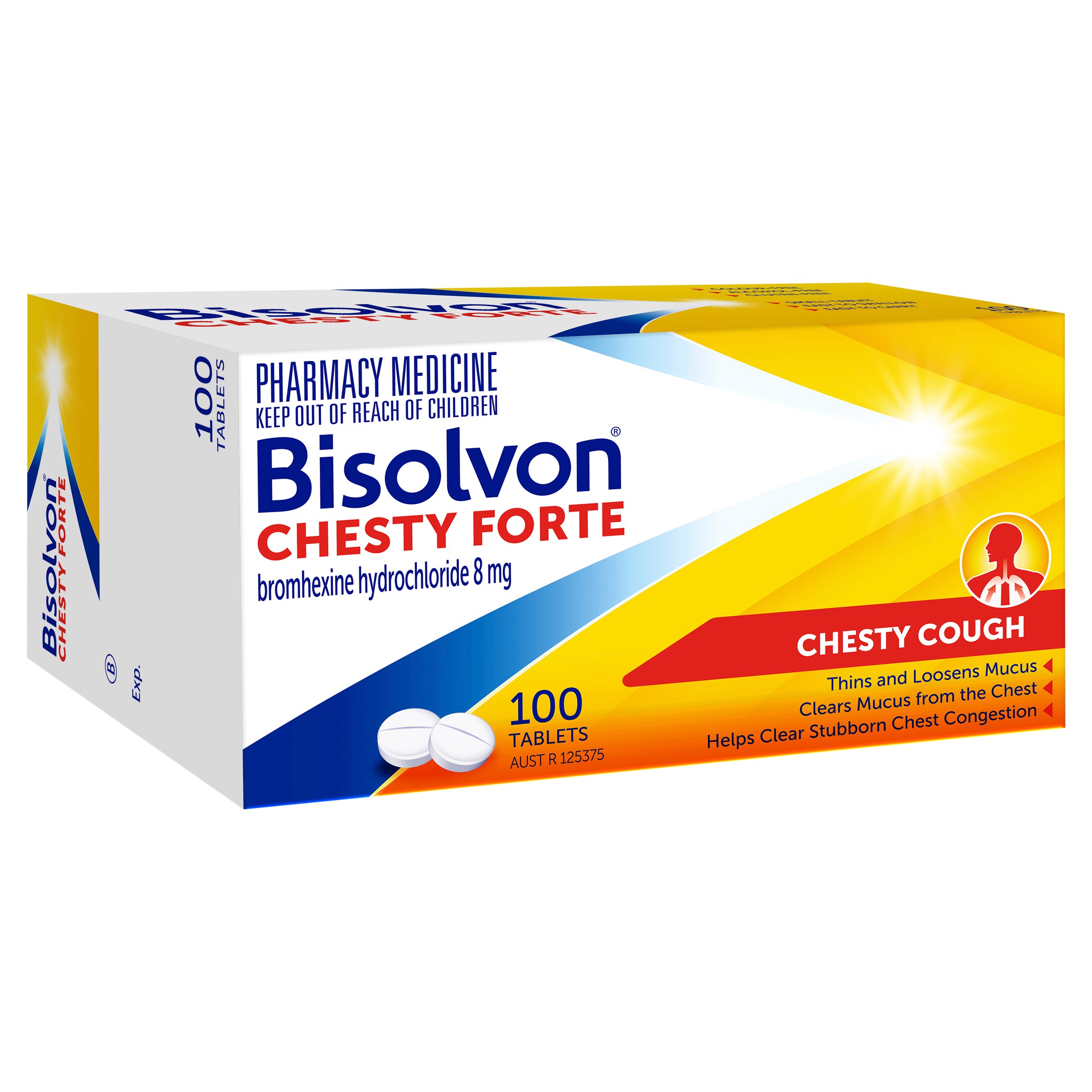 Bisolvon Chesty Forte 8mg - 100 tablets - Image 11