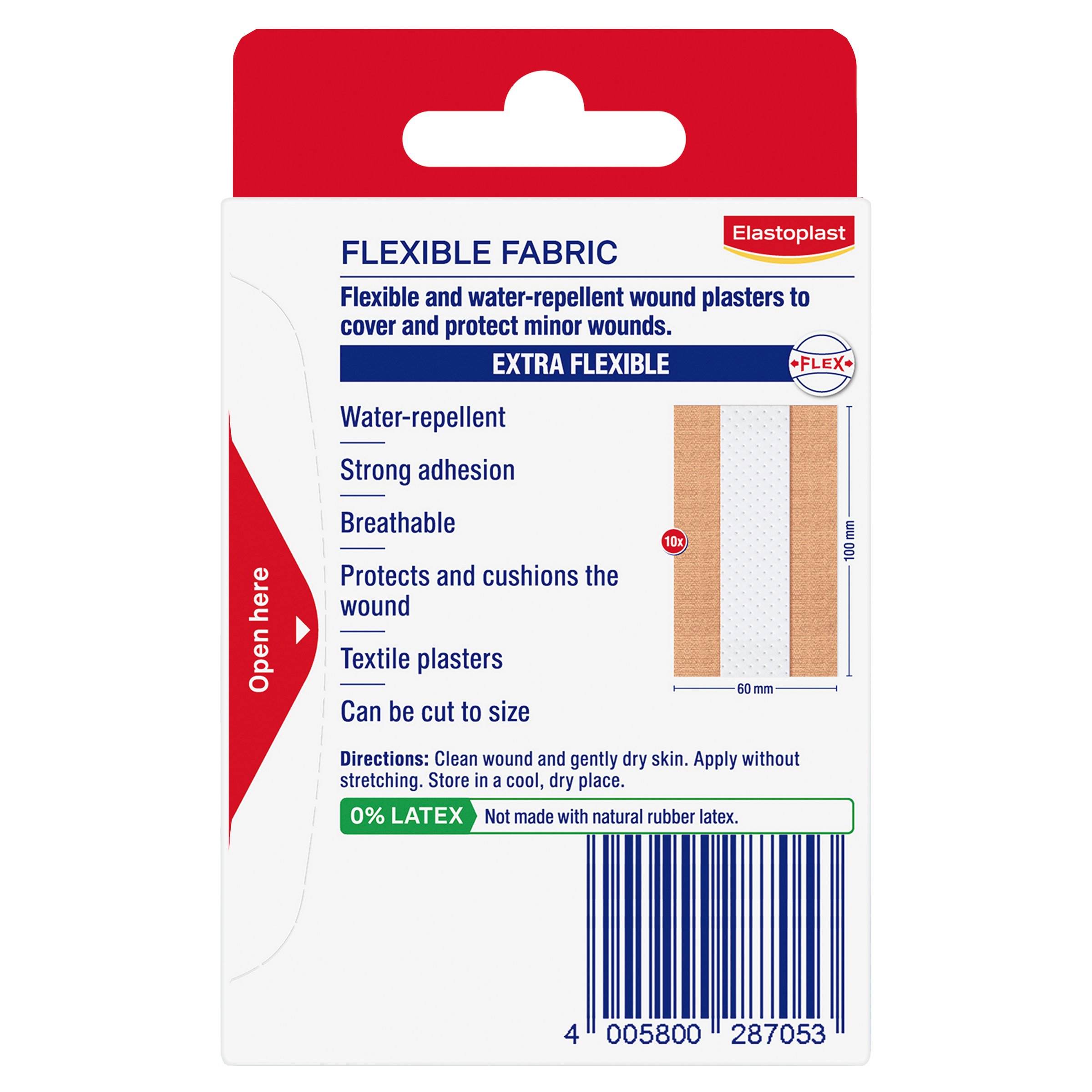 Elastoplast Flex Fabric Dressing 1m X 6cm - 1 each - Image 2