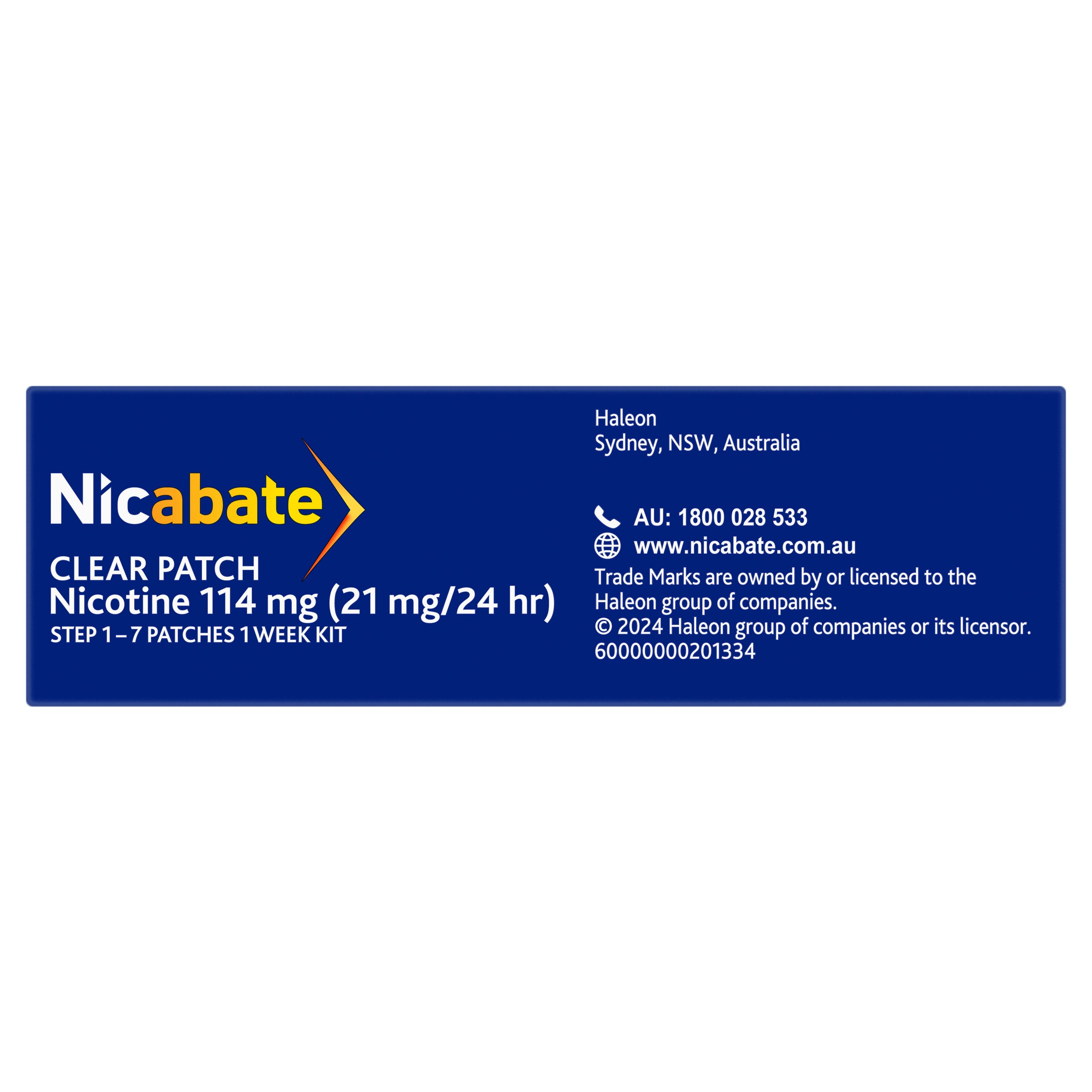Nicabate Clear Patch 21mg Step 1 - 7 patches - Image 3